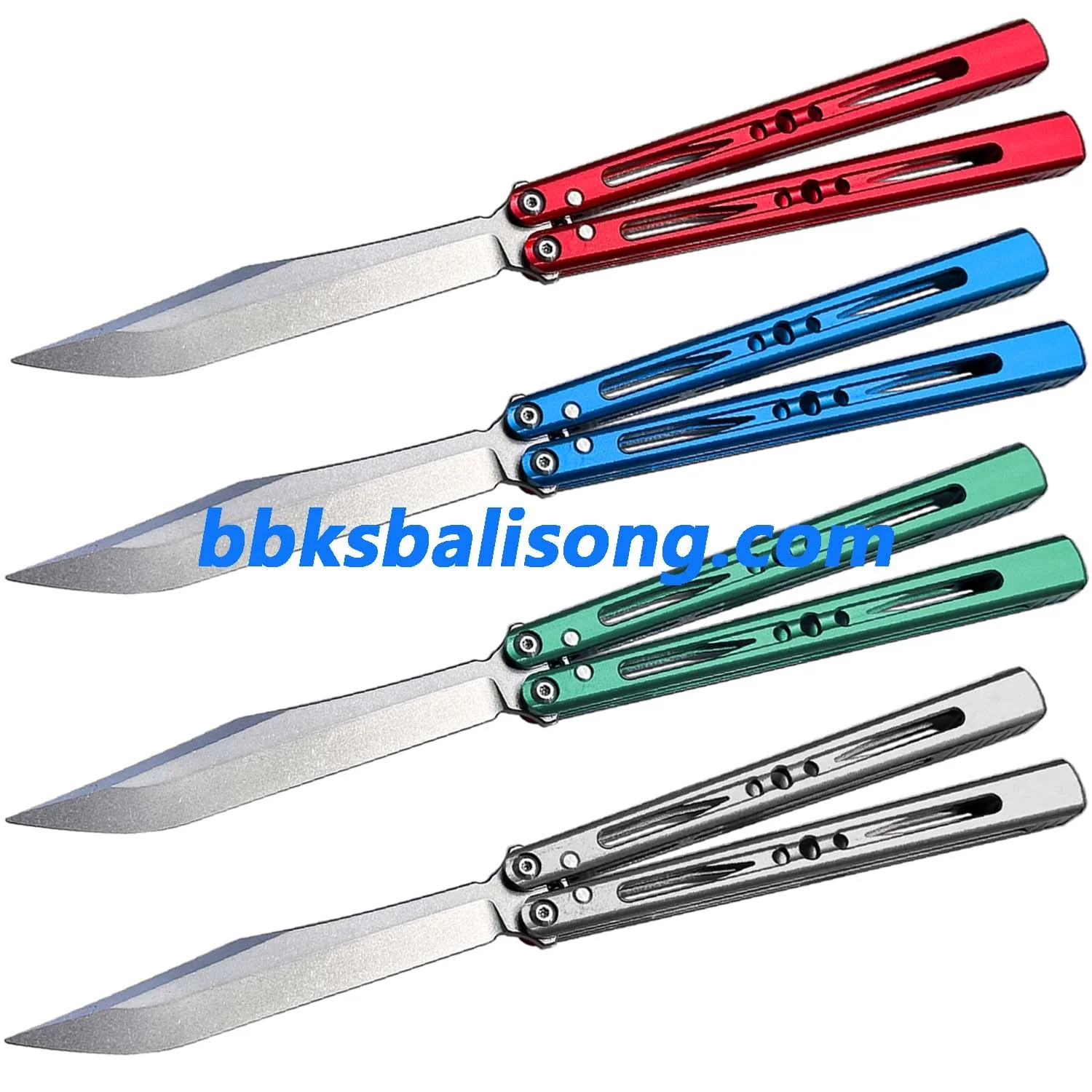 Apocalypse Vixen Balisong Clone 7075 Aluminum Handle False Edge - Image 2