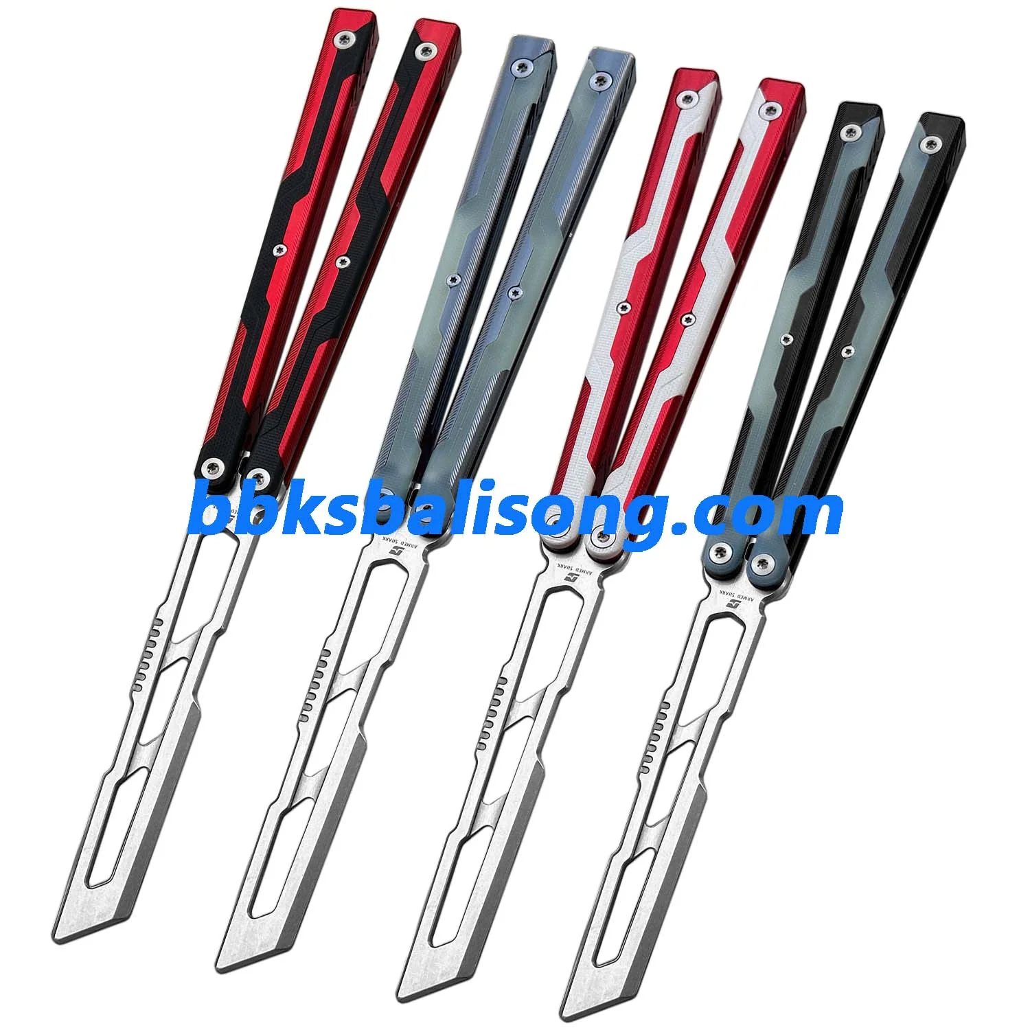 ARMED SHARK Ajax Balisong Trainer 7075 Aluminum +G10 Handle