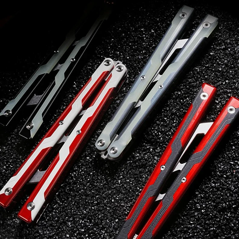 ARMED SHARK Ajax Balisong Trainer 7075 Aluminum +G10 Handle - Image 10