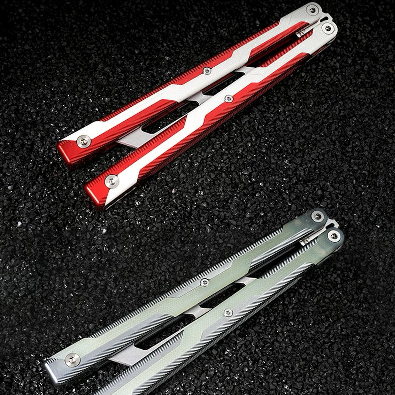 ARMED SHARK Ajax Balisong Trainer 7075 Aluminum +G10 Handle - Image 13