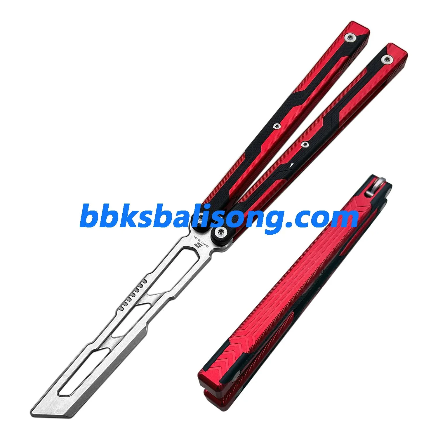 ARMED SHARK Ajax Balisong Trainer 7075 Aluminum +G10 Handle - Image 16