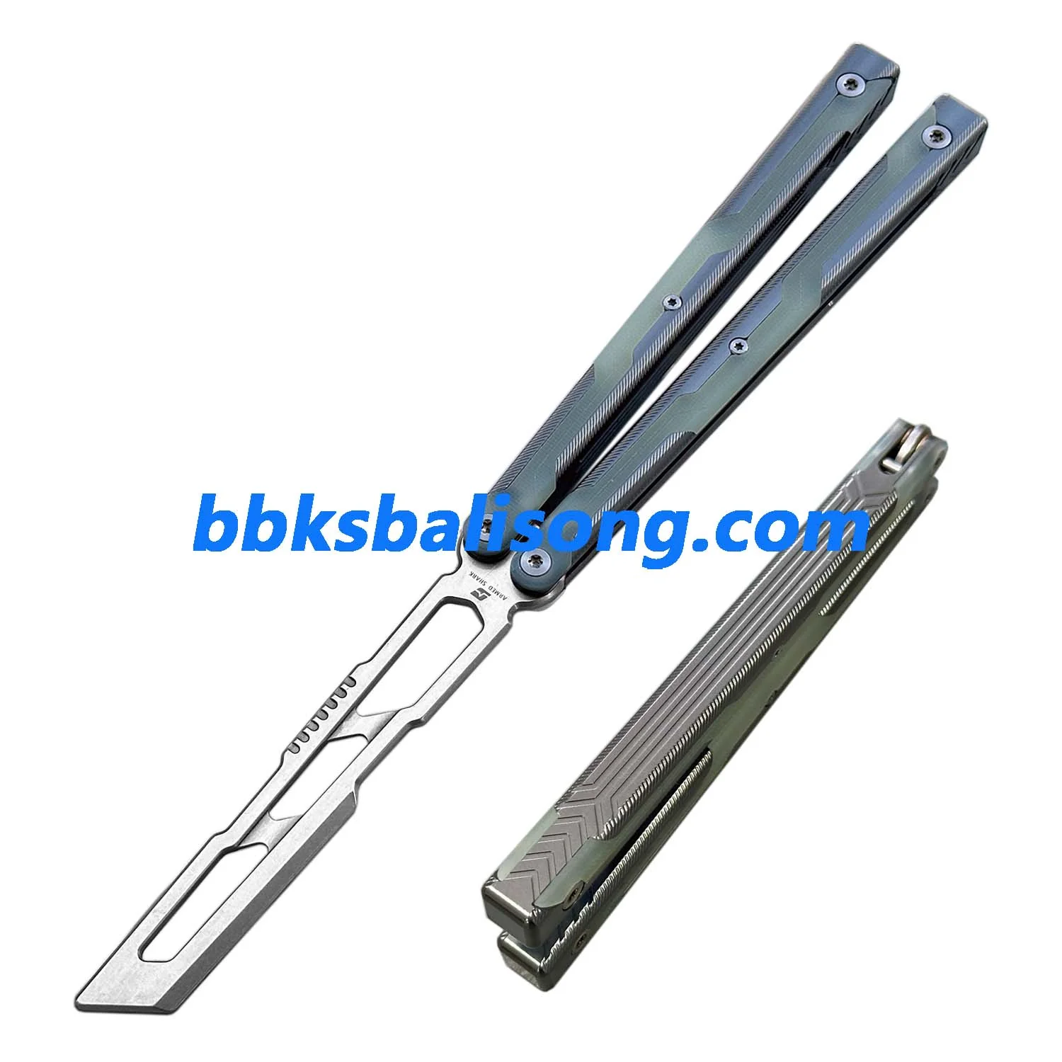 ARMED SHARK Ajax Balisong Trainer 7075 Aluminum +G10 Handle - Image 19