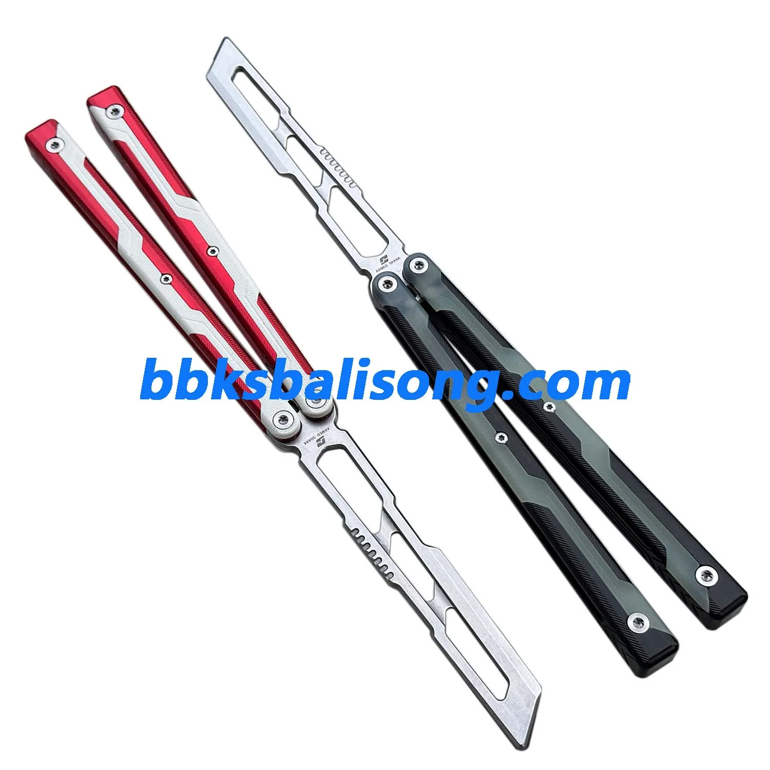 ARMED SHARK Ajax Balisong Trainer 7075 Aluminum +G10 Handle - Image 2