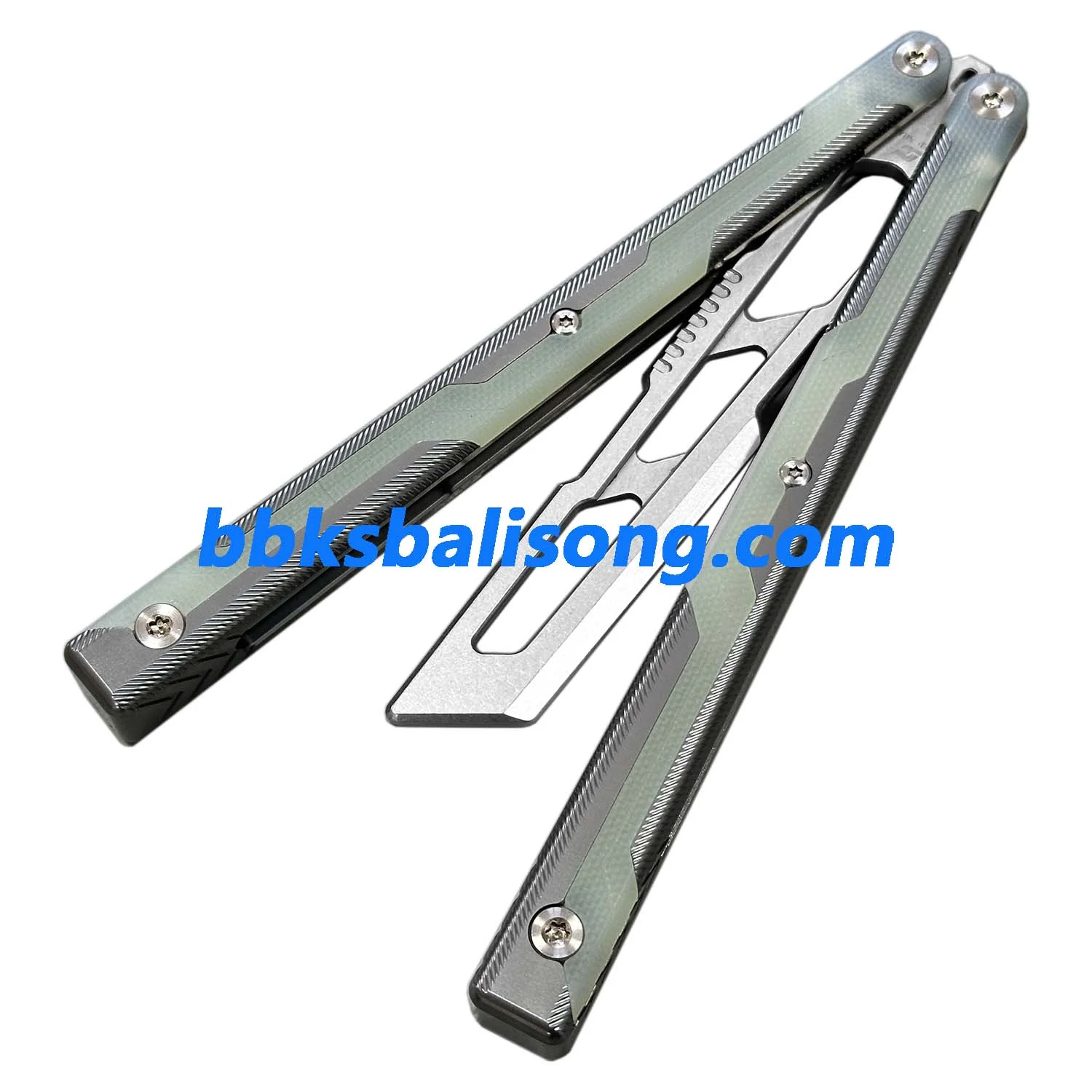 ARMED SHARK Ajax Balisong Trainer 7075 Aluminum +G10 Handle - Image 3