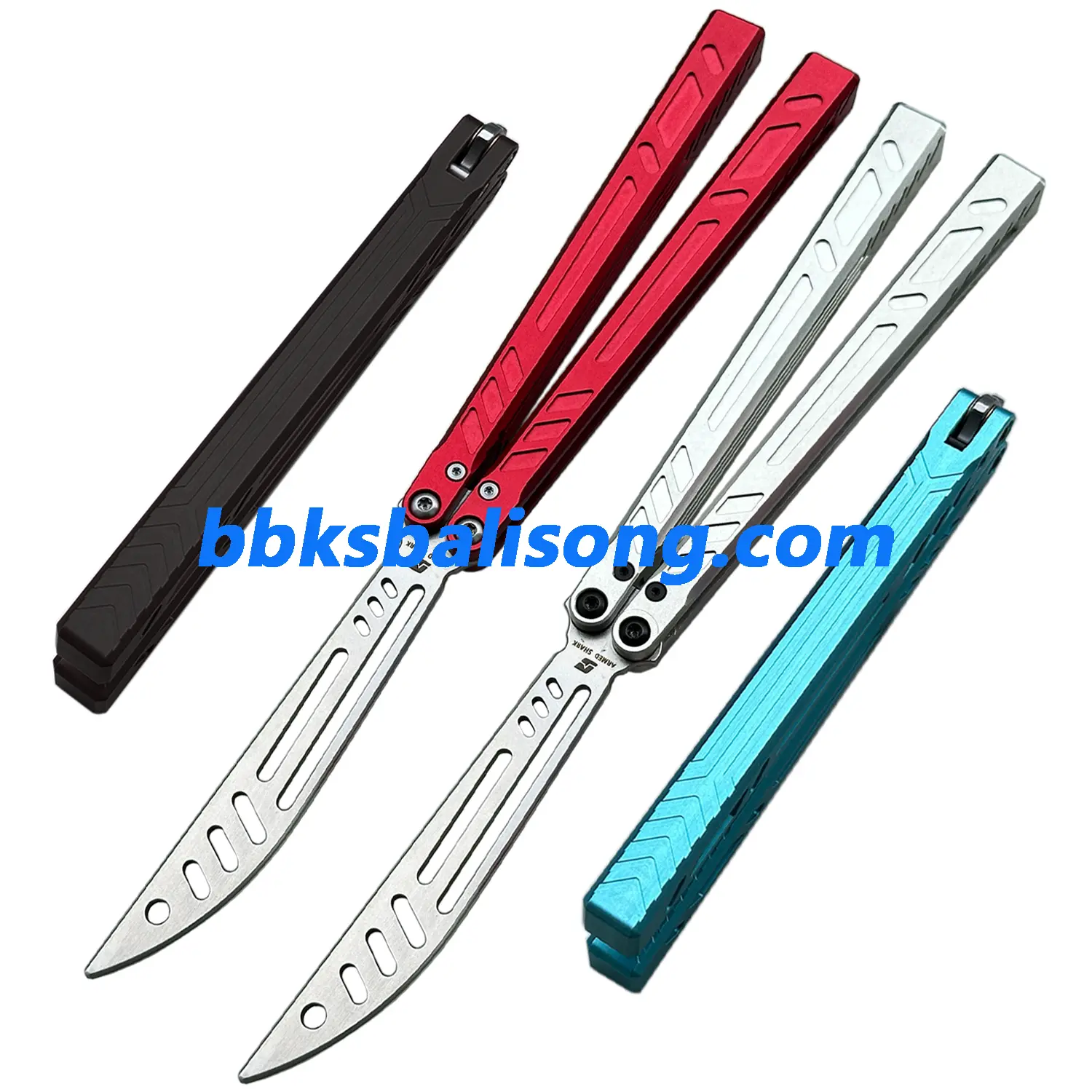 ARMED SHARK 7075 Aluminum Channel Barebones Balisong Clone - Image 3