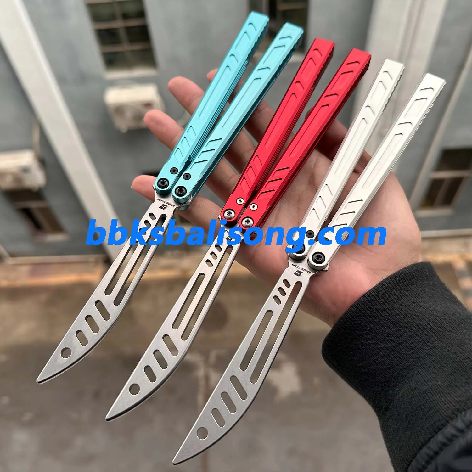 ARMED SHARK 7075 Aluminum Channel Barebones Balisong Clone - Image 8