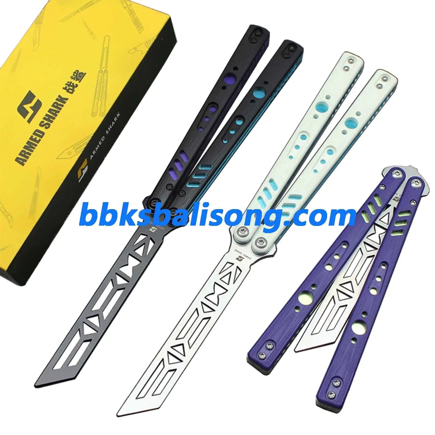 ARMED SHARK Aluminum Channel Replicant V2 Balisong Clone - Image 14