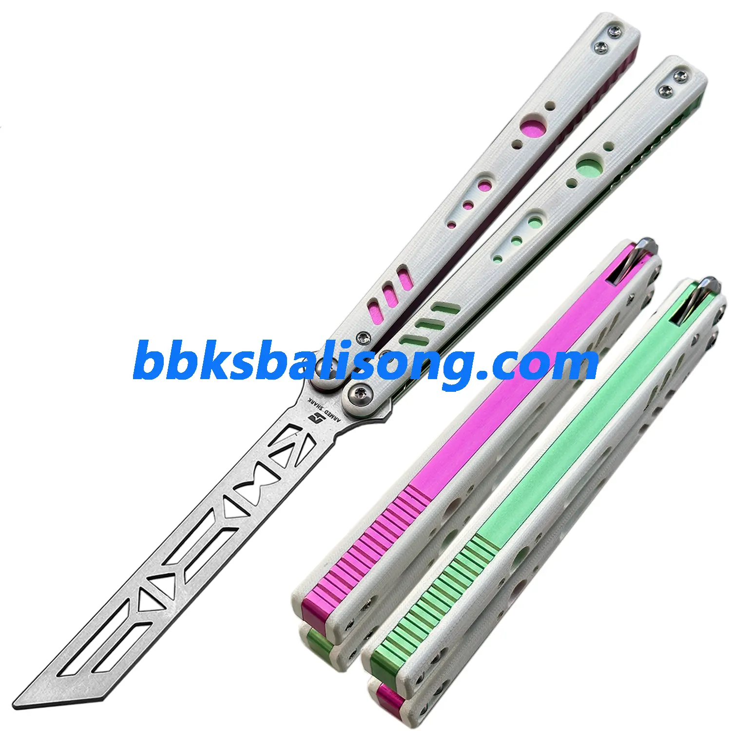 ARMED SHARK Aluminum Channel Replicant V2 Balisong Clone - Image 28