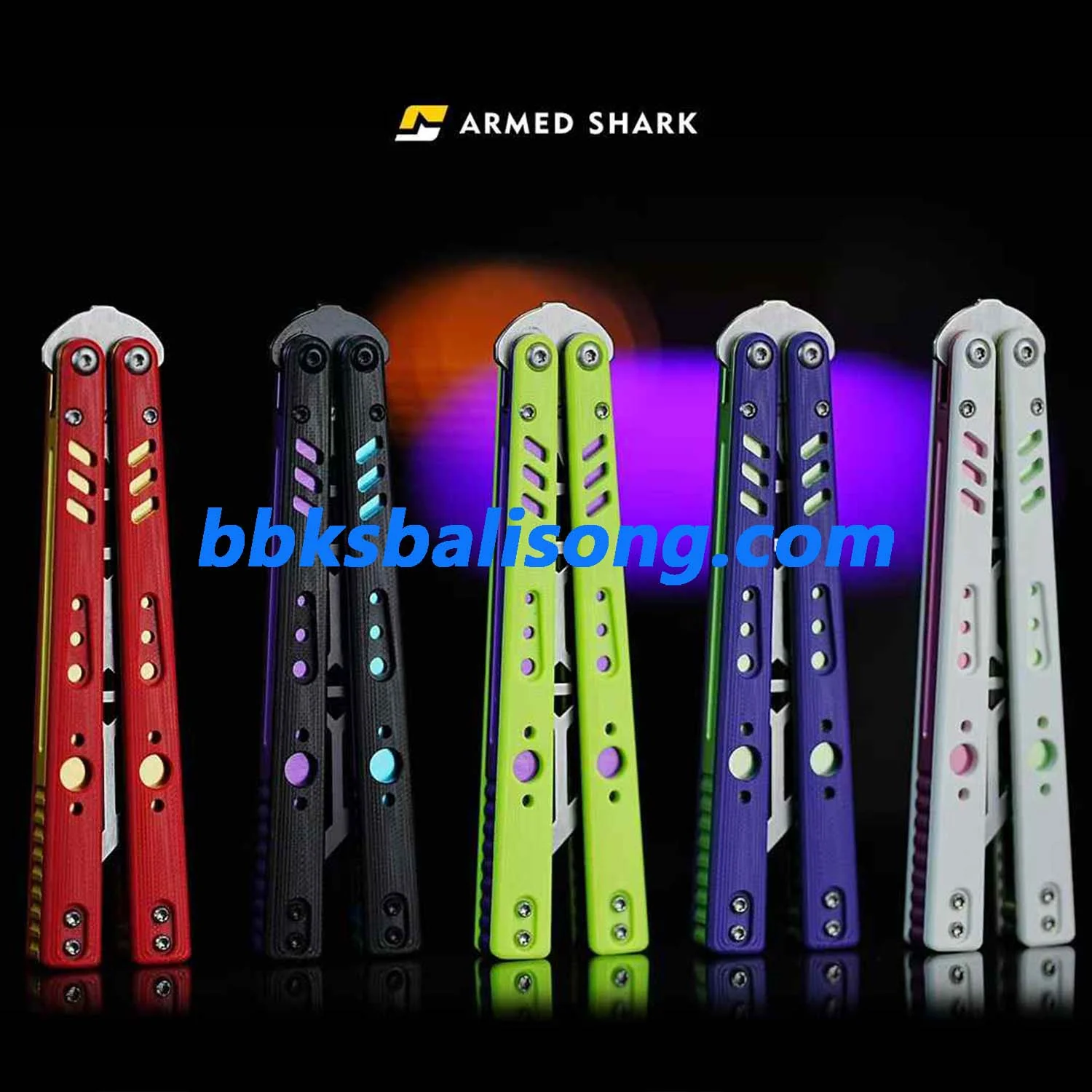 ARMED SHARK Aluminum Channel Replicant V2 Balisong Clone - Image 3