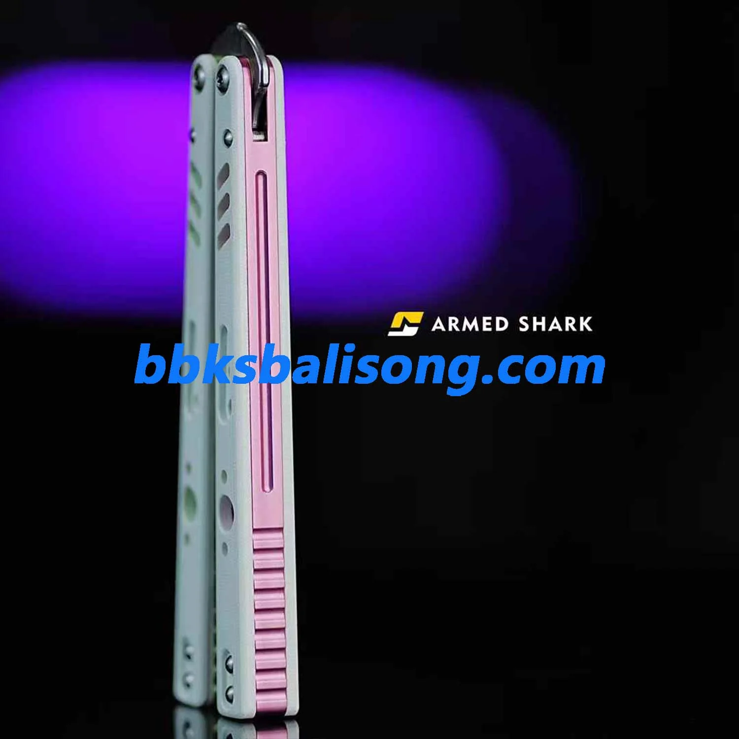 ARMED SHARK Aluminum Channel Replicant V2 Balisong Clone - Image 4