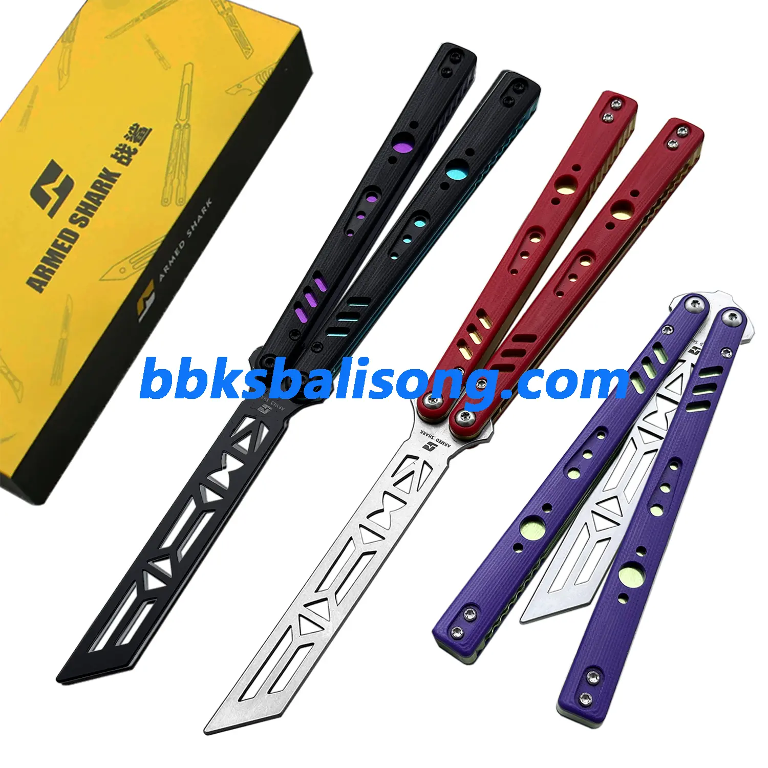 ARMED SHARK Aluminum Channel Replicant V2 Balisong Clone - Image 5