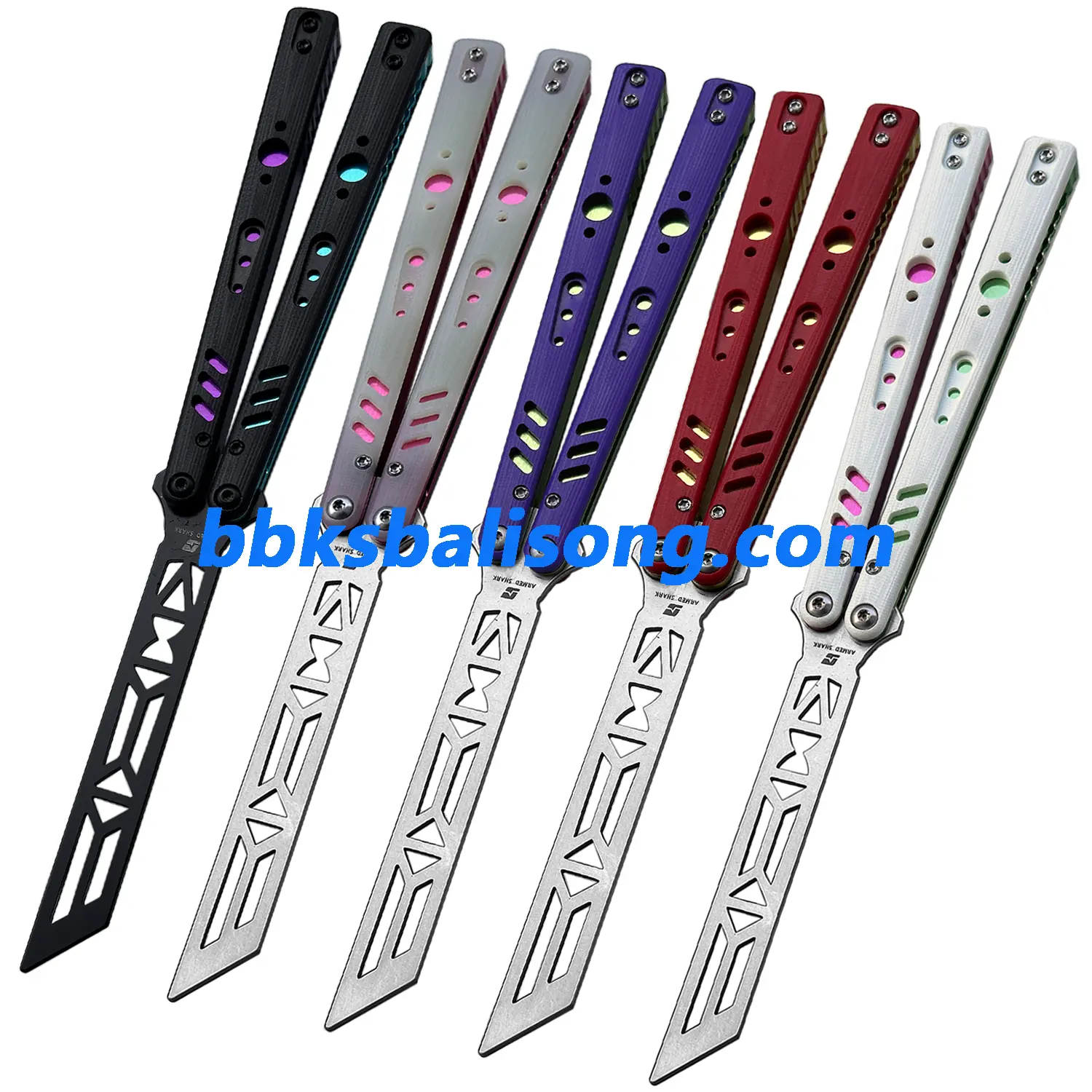 ARMED SHARK Aluminum Channel Replicant V2 Balisong Clone - Image 6
