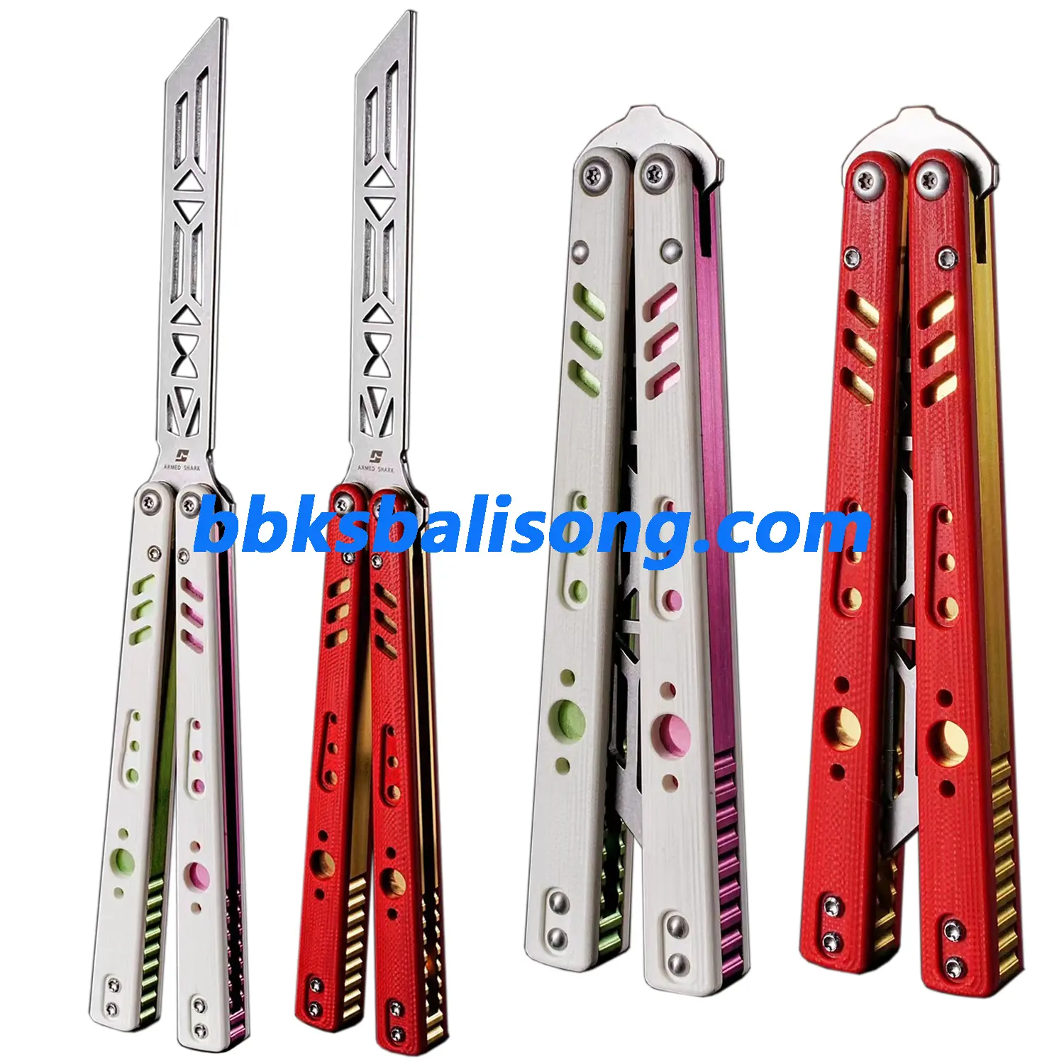 ARMED SHARK Aluminum Channel Replicant V2 Balisong Clone - Image 8