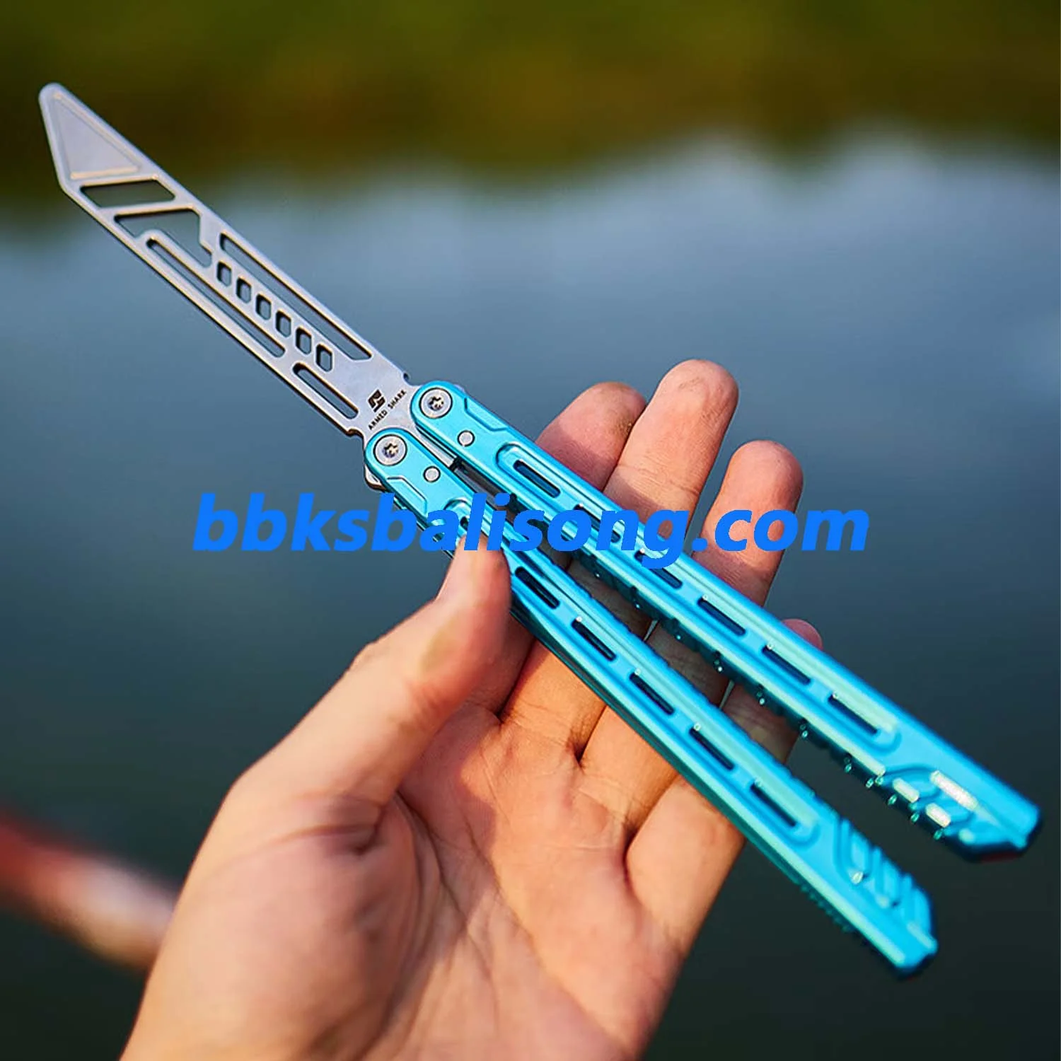 ARMED SHARK Athena Balisong Trainer 7075 Aluminum - Image 12