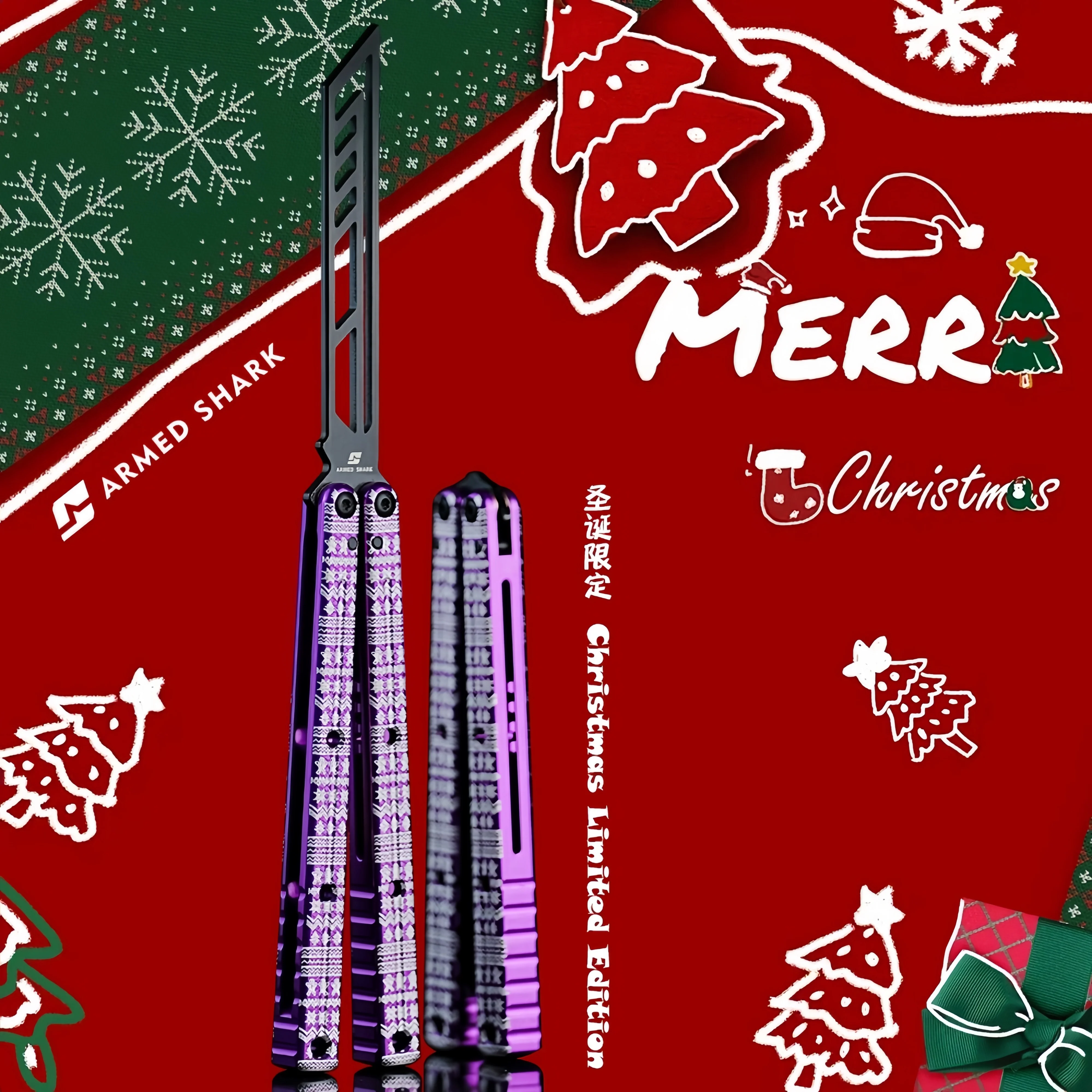 ARMED SHARK Christmas Limited Balisong Colors - Image 19