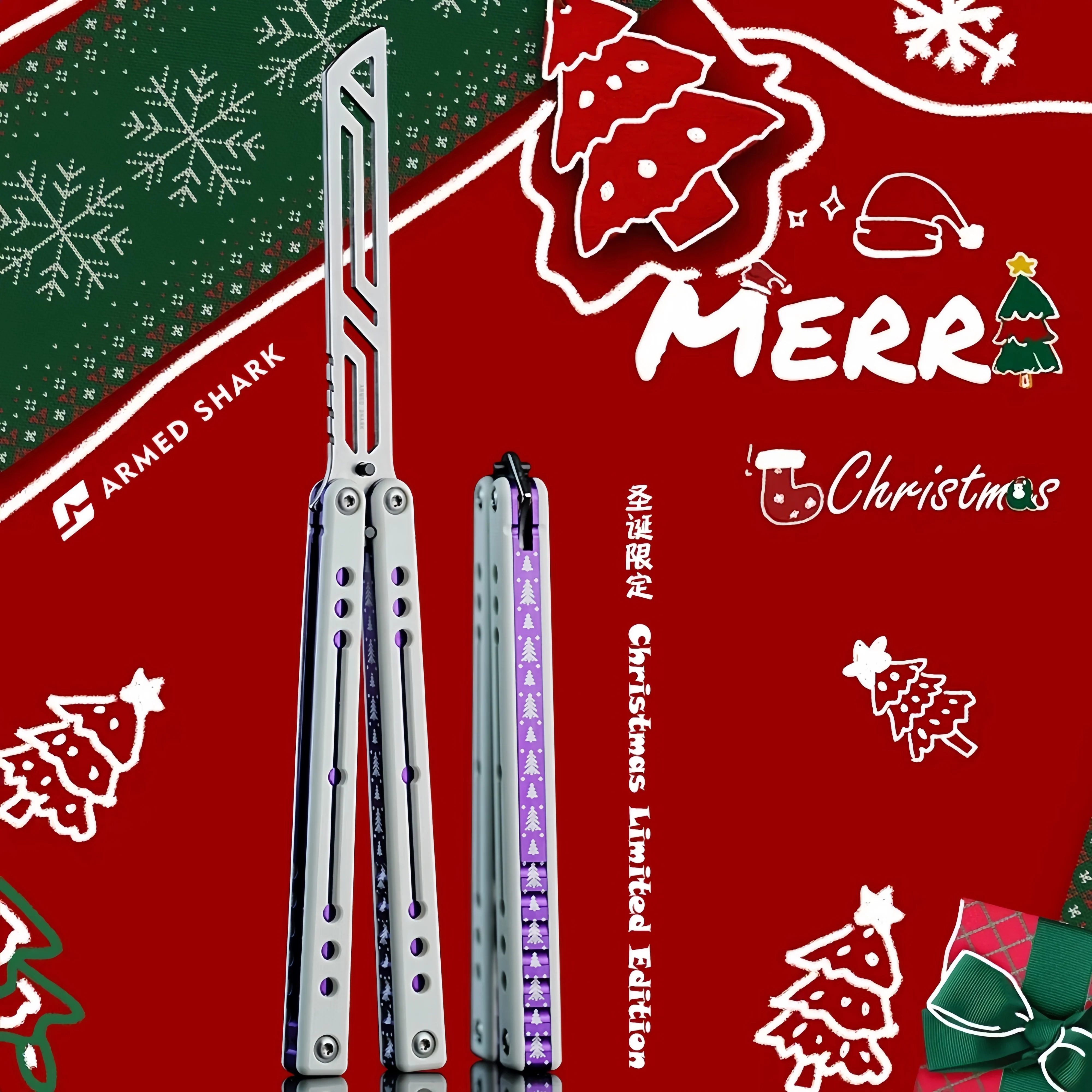 ARMED SHARK Christmas Limited Balisong Colors - Image 21