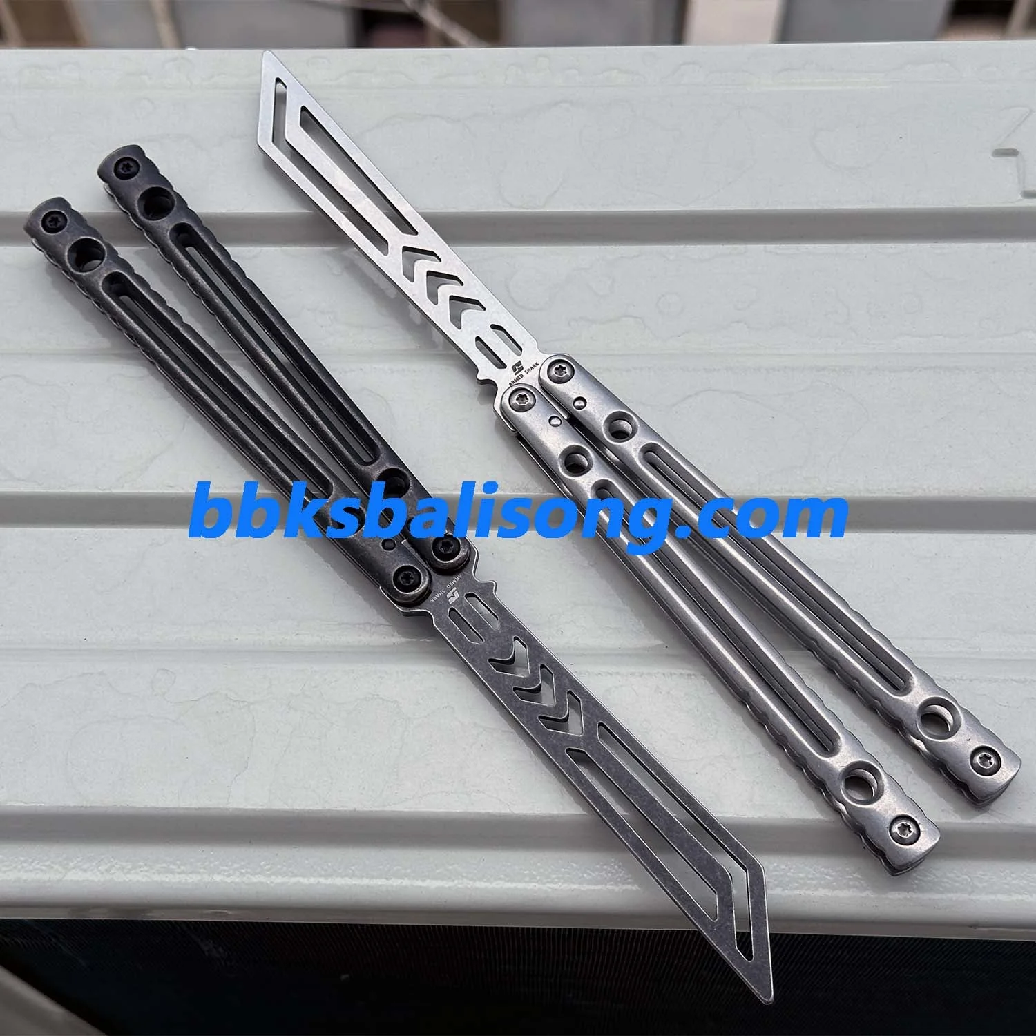 ARMED SHARK Danger Wanderer Balisong Trainer Bushings System Stainless steel Handle - Image 14