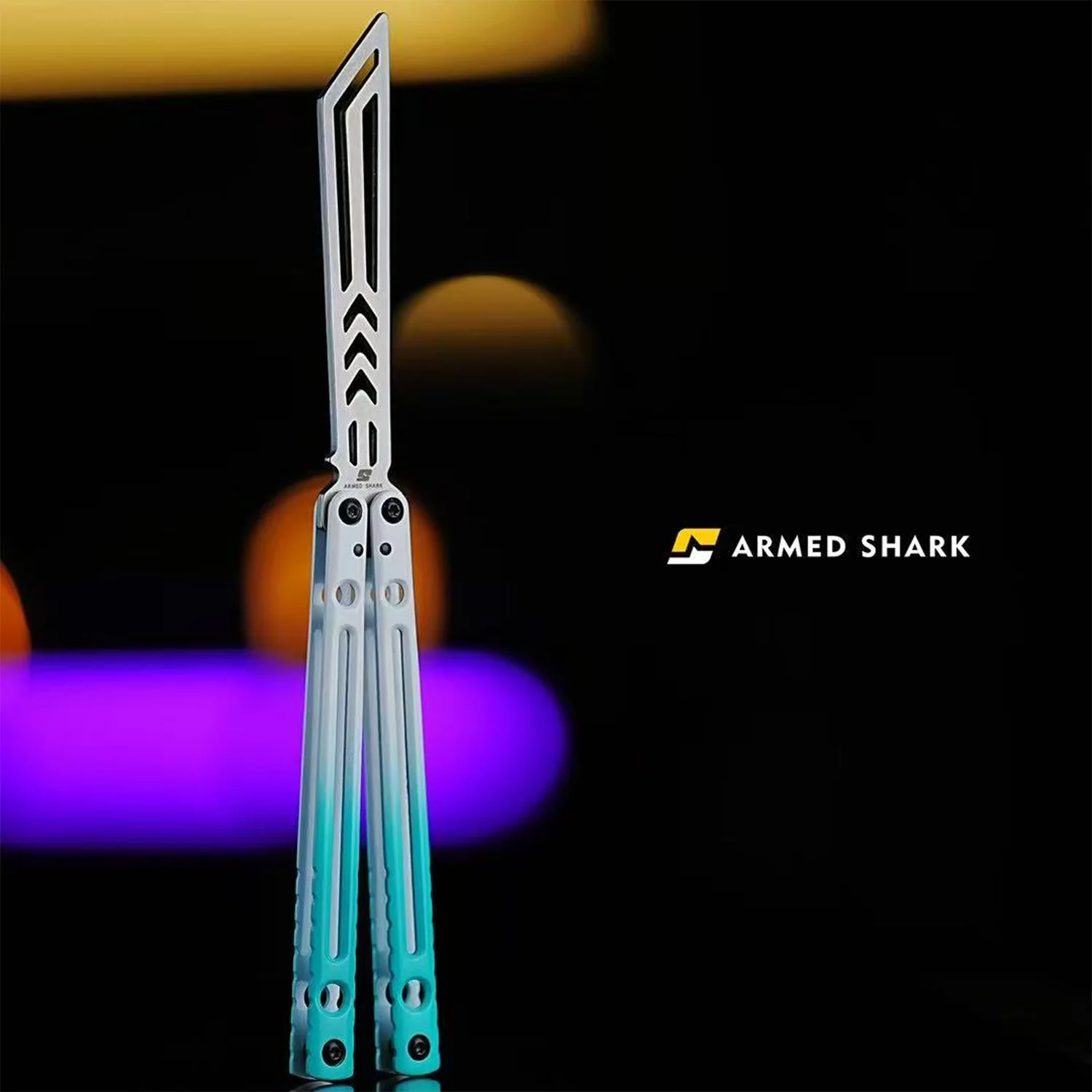 ARMED SHARK Danger Wanderer Balisong Trainer Bushings System Stainless steel Handle - Image 30