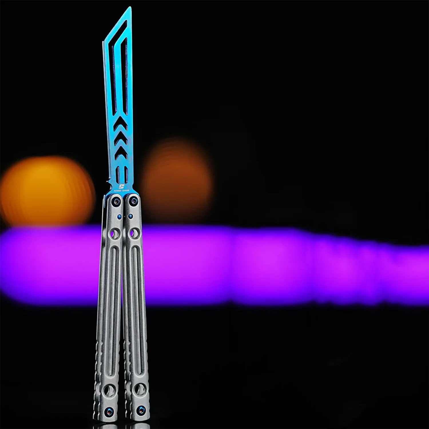 ARMED SHARK Danger Wanderer Balisong Trainer Bushings System Stainless steel Handle - Image 34