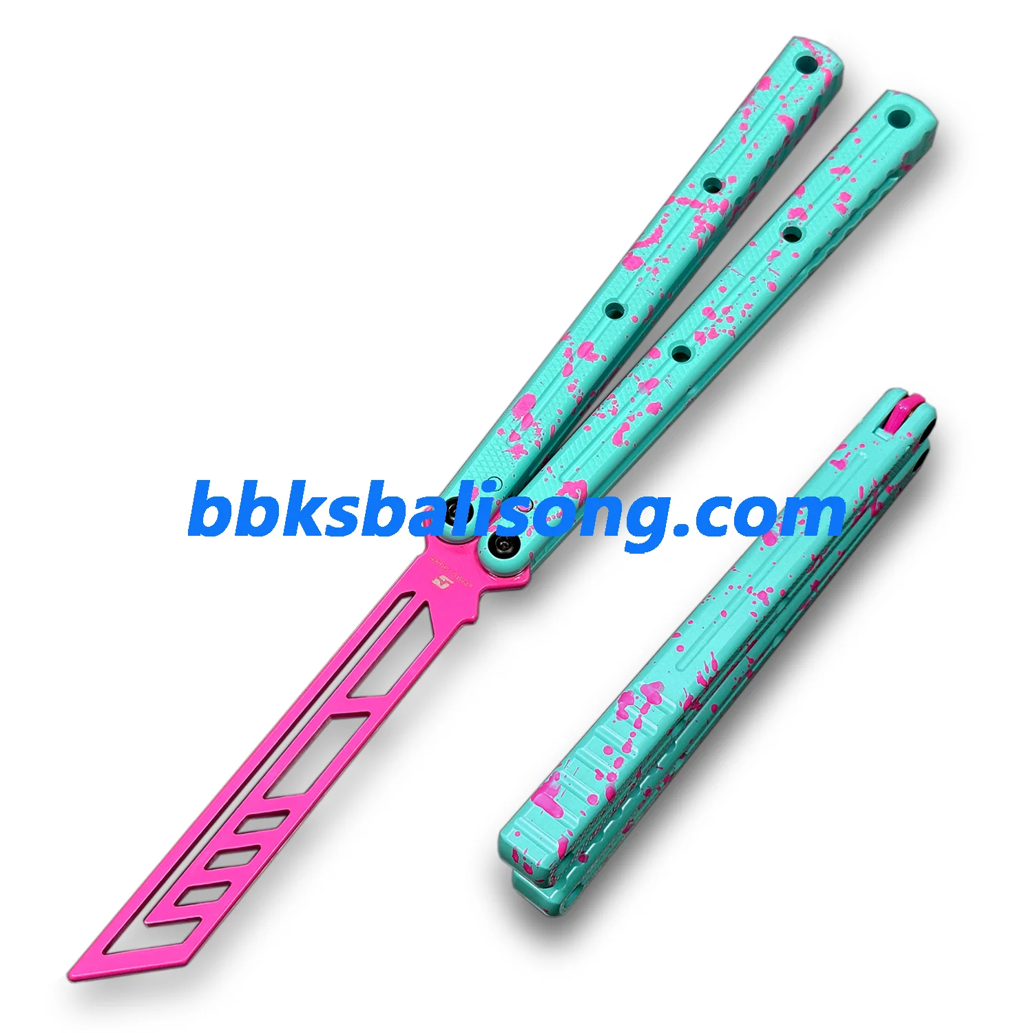 ARMED SHARK Krake Raken (Kraken) V3 Balisong Clone 7075 Aluminum Handle - Image 58