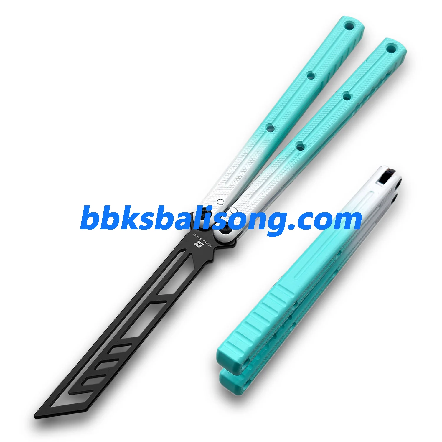 ARMED SHARK Krake Raken (Kraken) V3 Balisong Clone 7075 Aluminum Handle - Image 46
