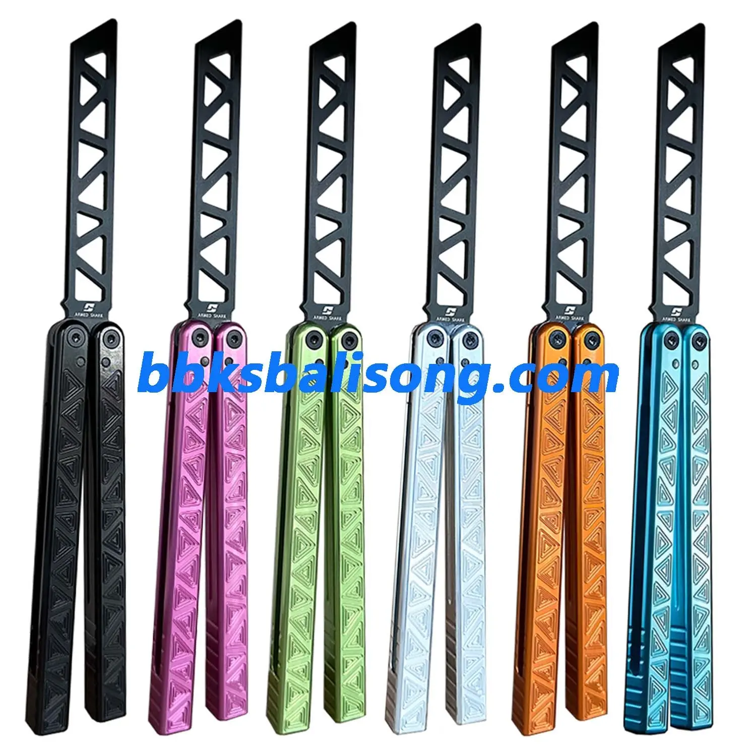 ARMED SHARK Glidr Original 4 Balisong Clone 7075 Aluminum Handle - Image 8