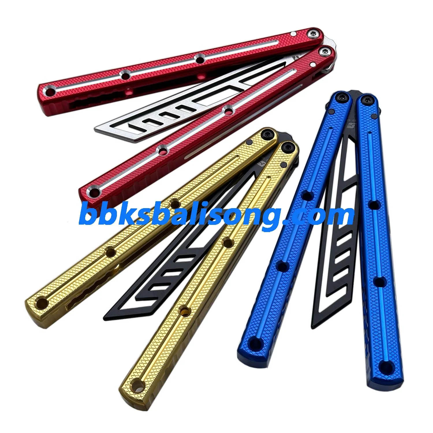 ARMED SHARK Krake Raken (Kraken) V3 Balisong Clone 7075 Aluminum Handle - Image 12