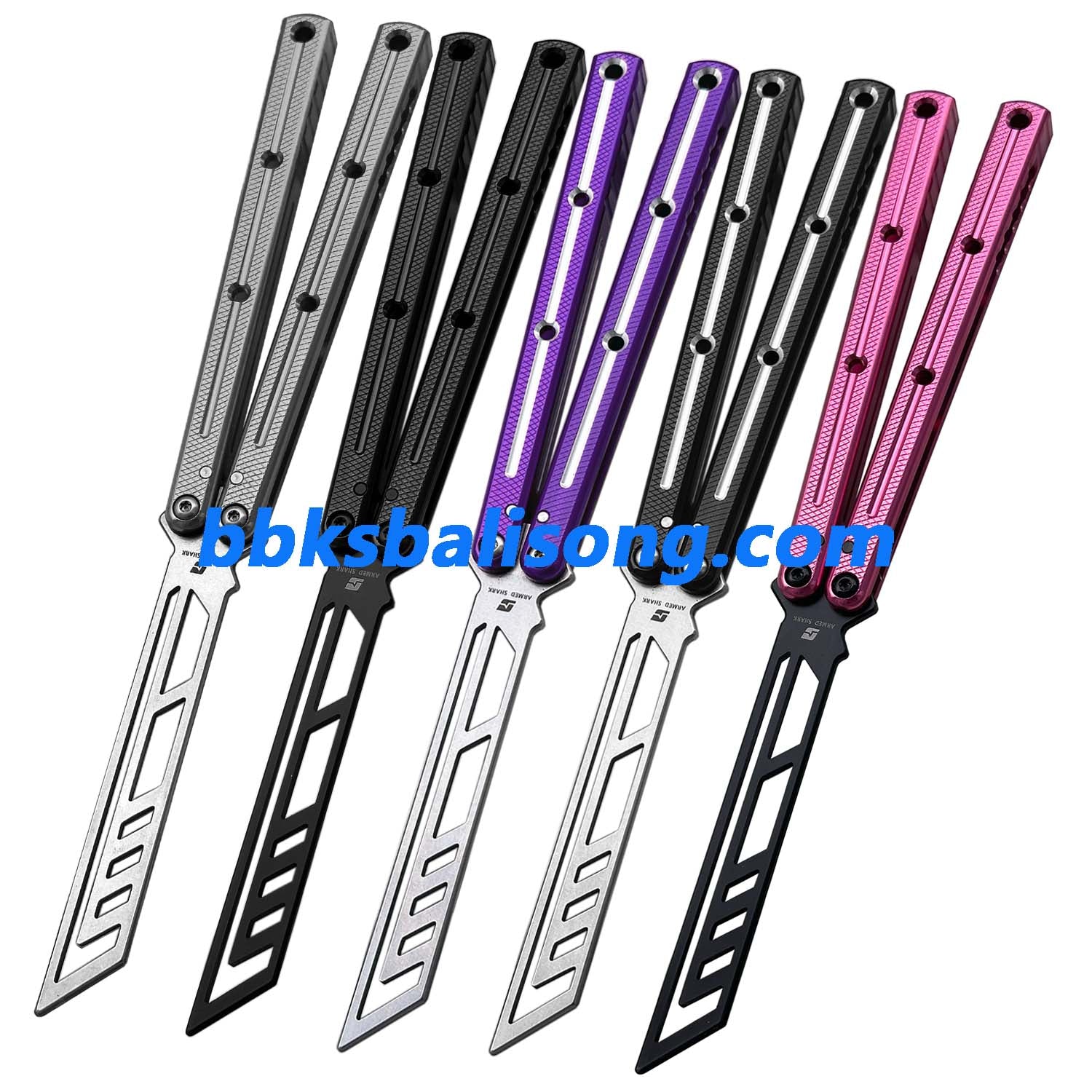 ARMED SHARK Krake Raken (Kraken) V3 Balisong Clone 7075 Aluminum Handle - Image 5