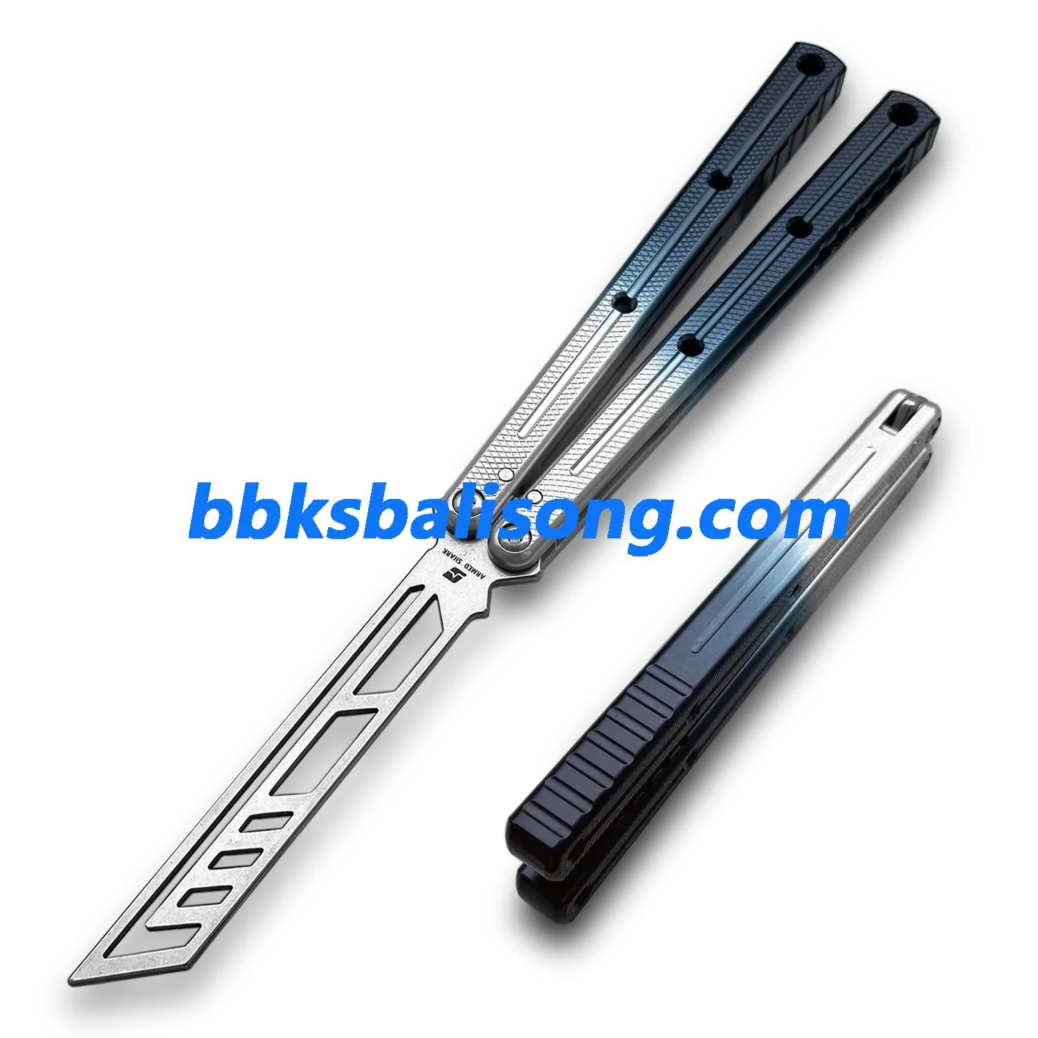 ARMED SHARK Krake Raken (Kraken) V3 Balisong Clone 7075 Aluminum Handle - Image 52