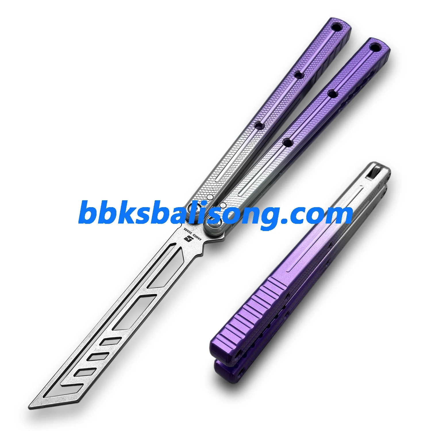 ARMED SHARK Krake Raken (Kraken) V3 Balisong Clone 7075 Aluminum Handle - Image 53