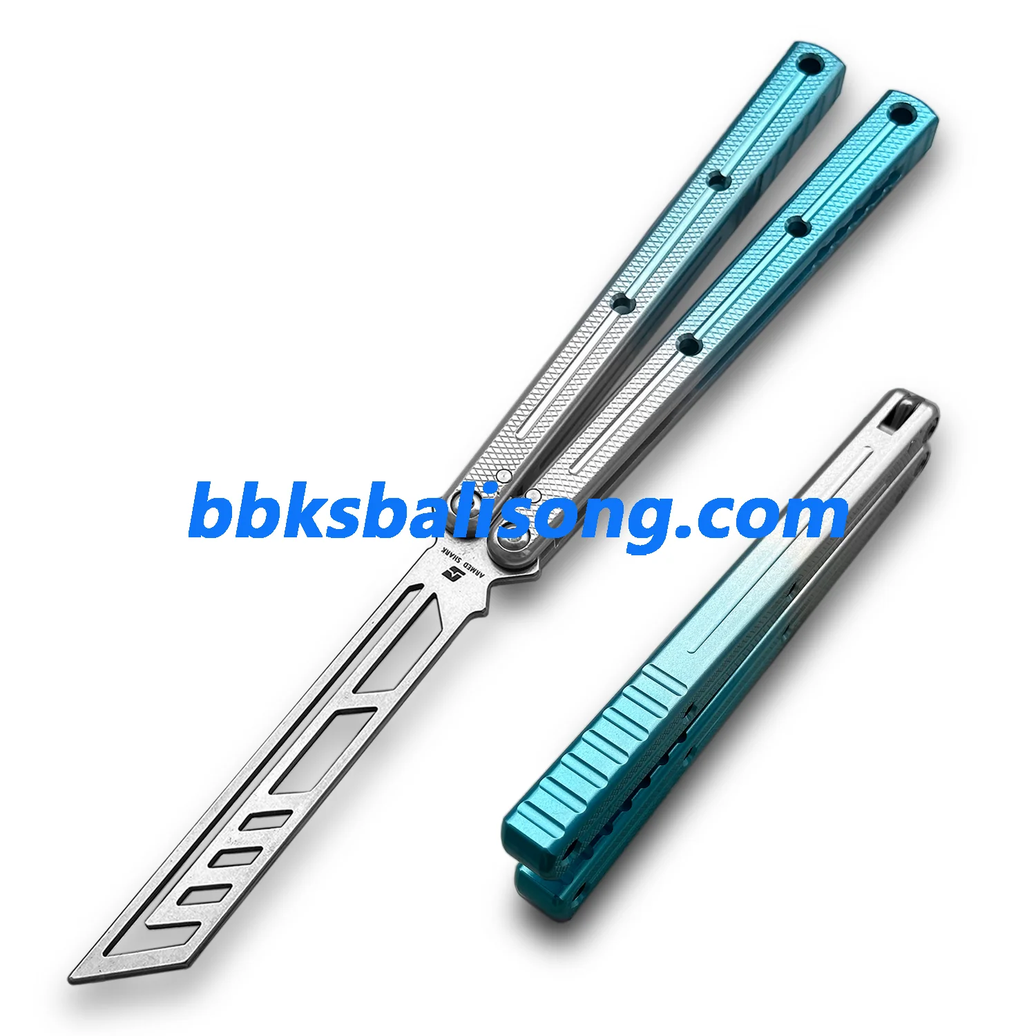 ARMED SHARK Krake Raken (Kraken) V3 Balisong Clone 7075 Aluminum Handle - Image 54