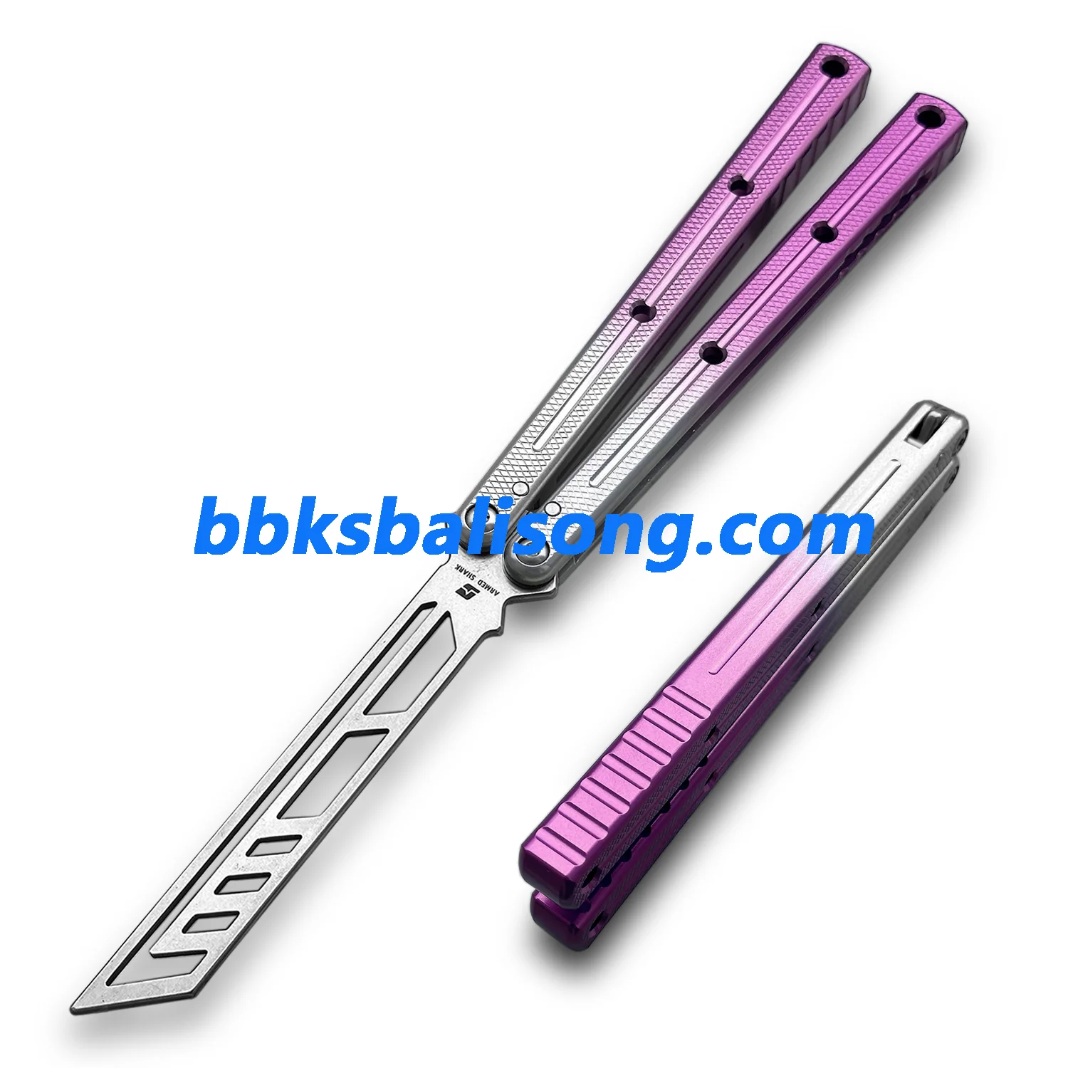 ARMED SHARK Krake Raken (Kraken) V3 Balisong Clone 7075 Aluminum Handle - Image 55