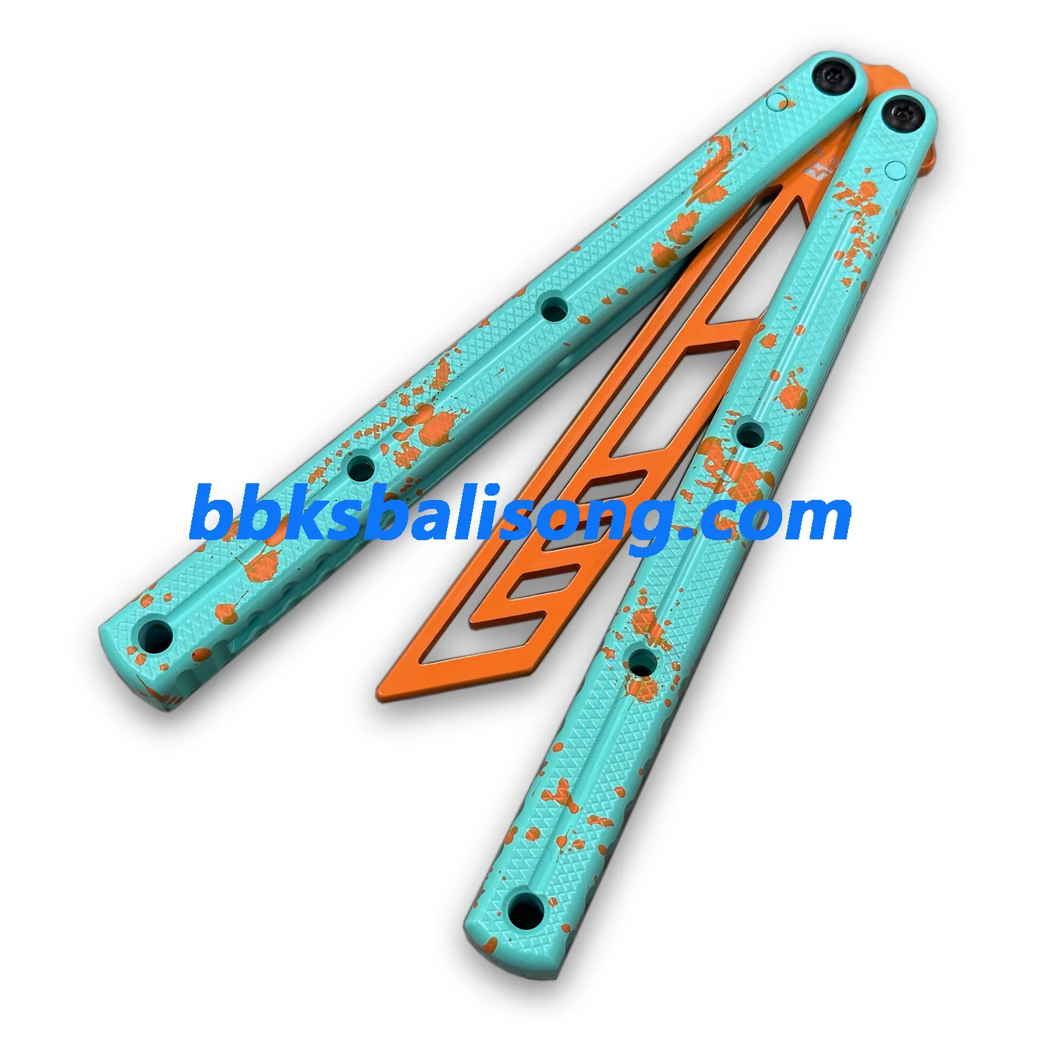 ARMED SHARK Krake Raken (Kraken) V3 Balisong Clone 7075 Aluminum Handle - Image 6