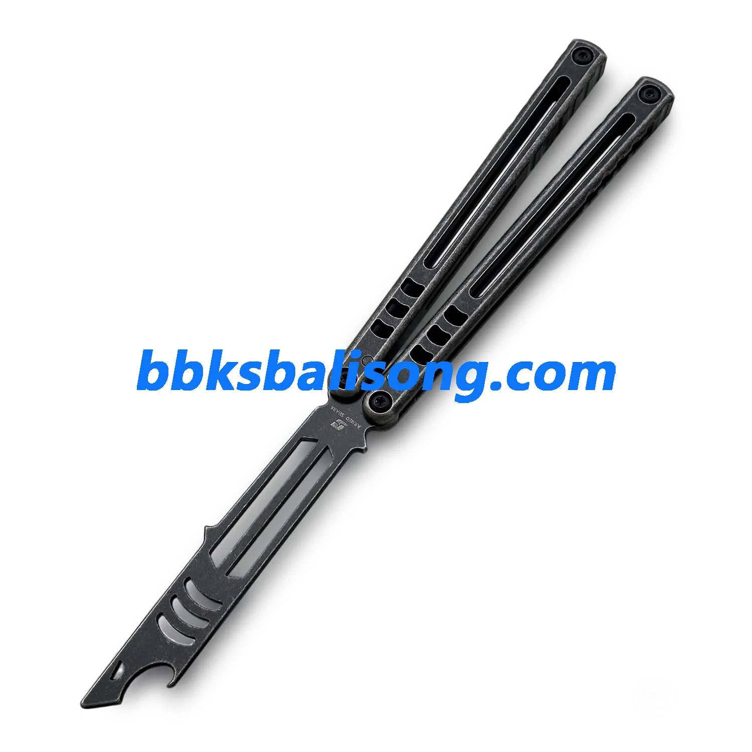 ARMED SHARK Madko Balisong Trainer Clone Titanium Handle - Image 3