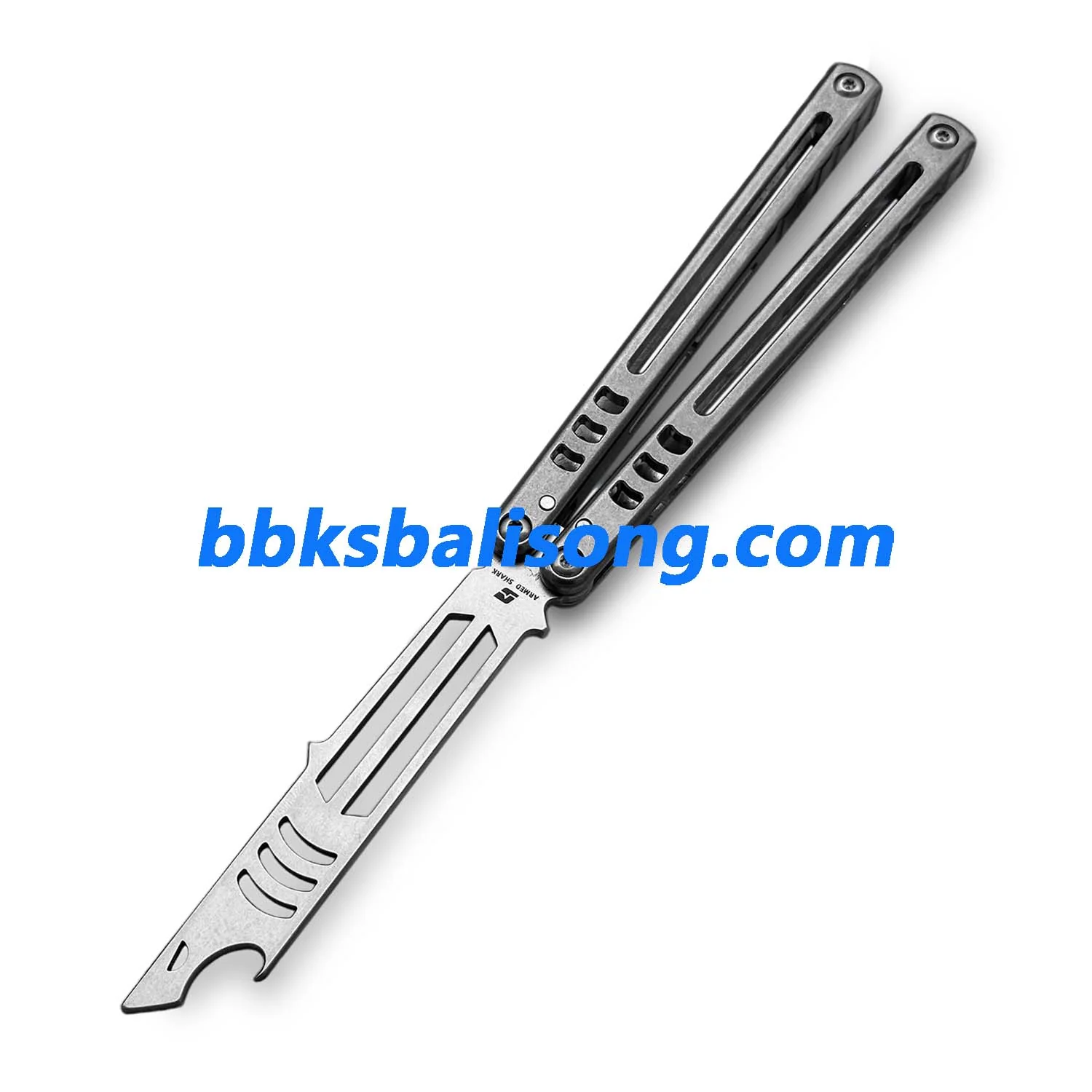 ARMED SHARK Madko Balisong Trainer Clone Titanium Handle - Image 7