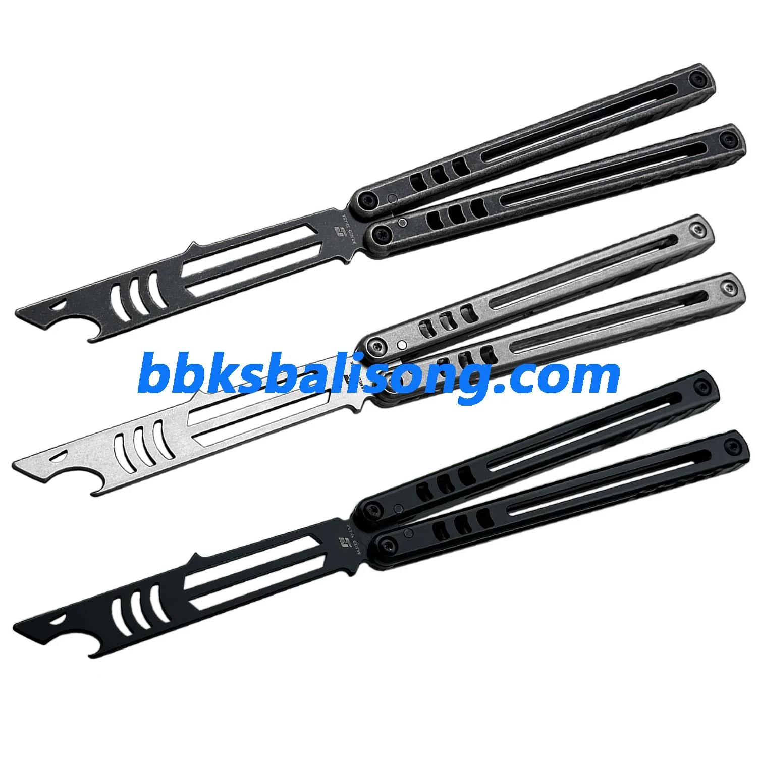 ARMED SHARK Madko Balisong Trainer Clone Titanium Handle - Image 8