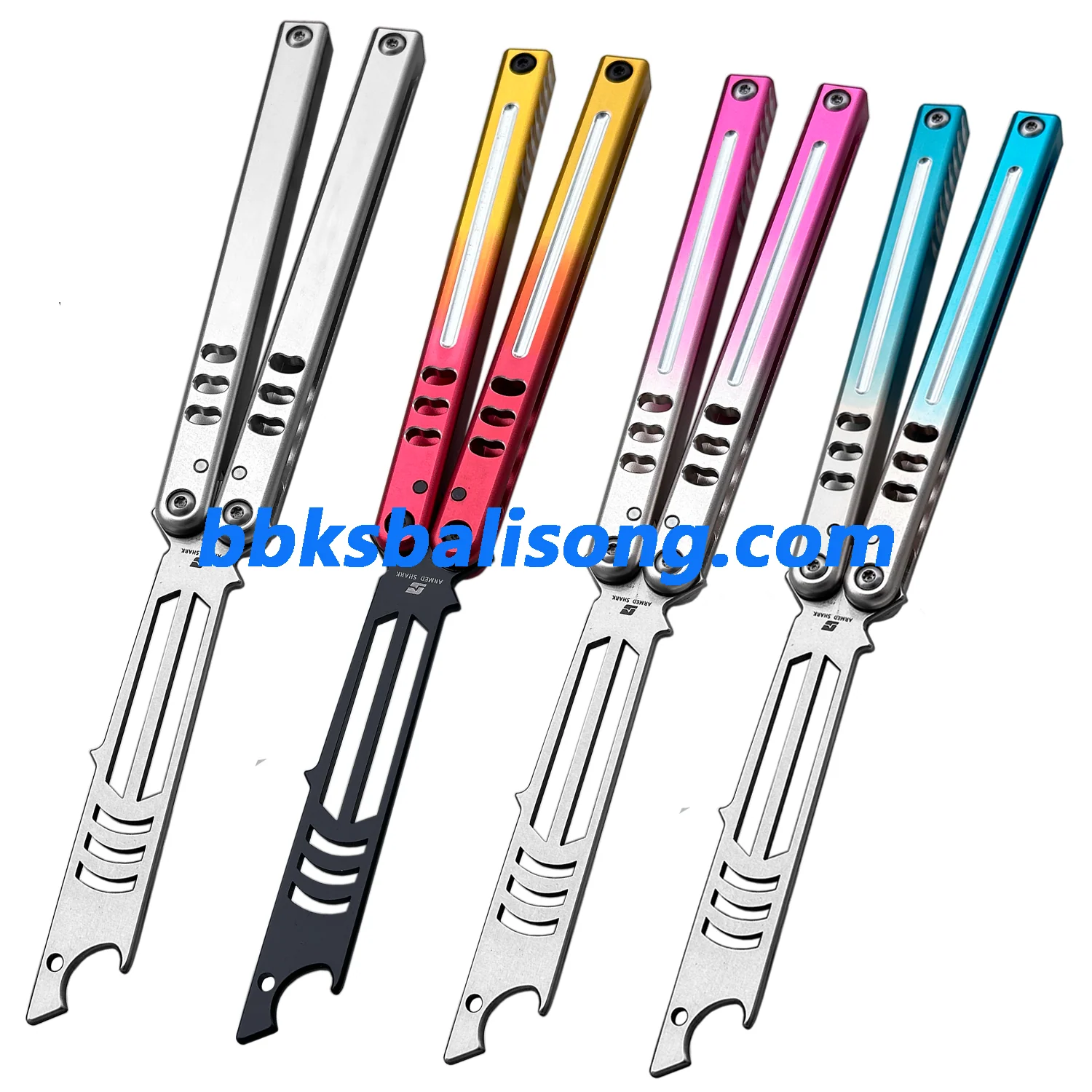 ARMED SHARK Mako V5 Balisong Clone Bottle Opener 6061 Aluminum - Image 11