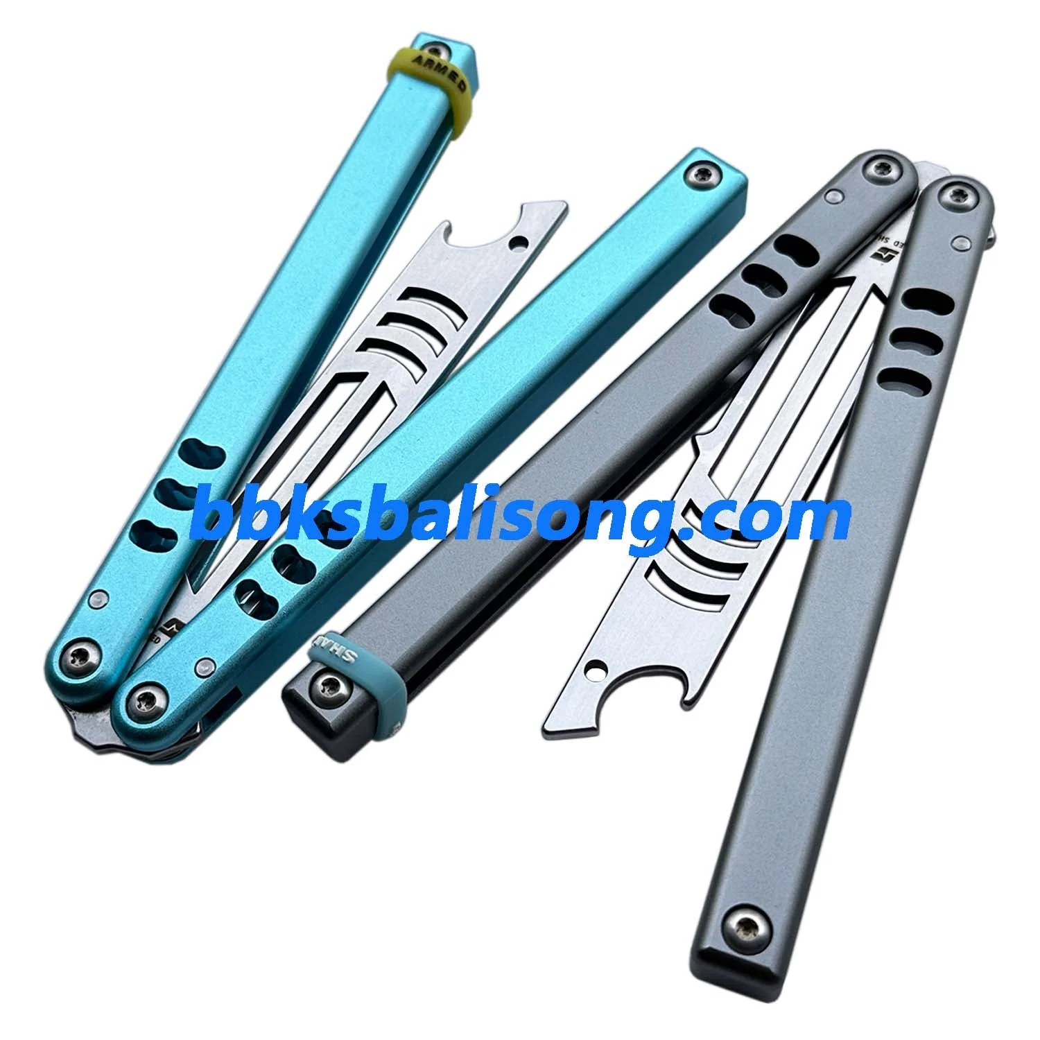 ARMED SHARK Mako V5 Balisong Clone Bottle Opener 6061 Aluminum - Image 17