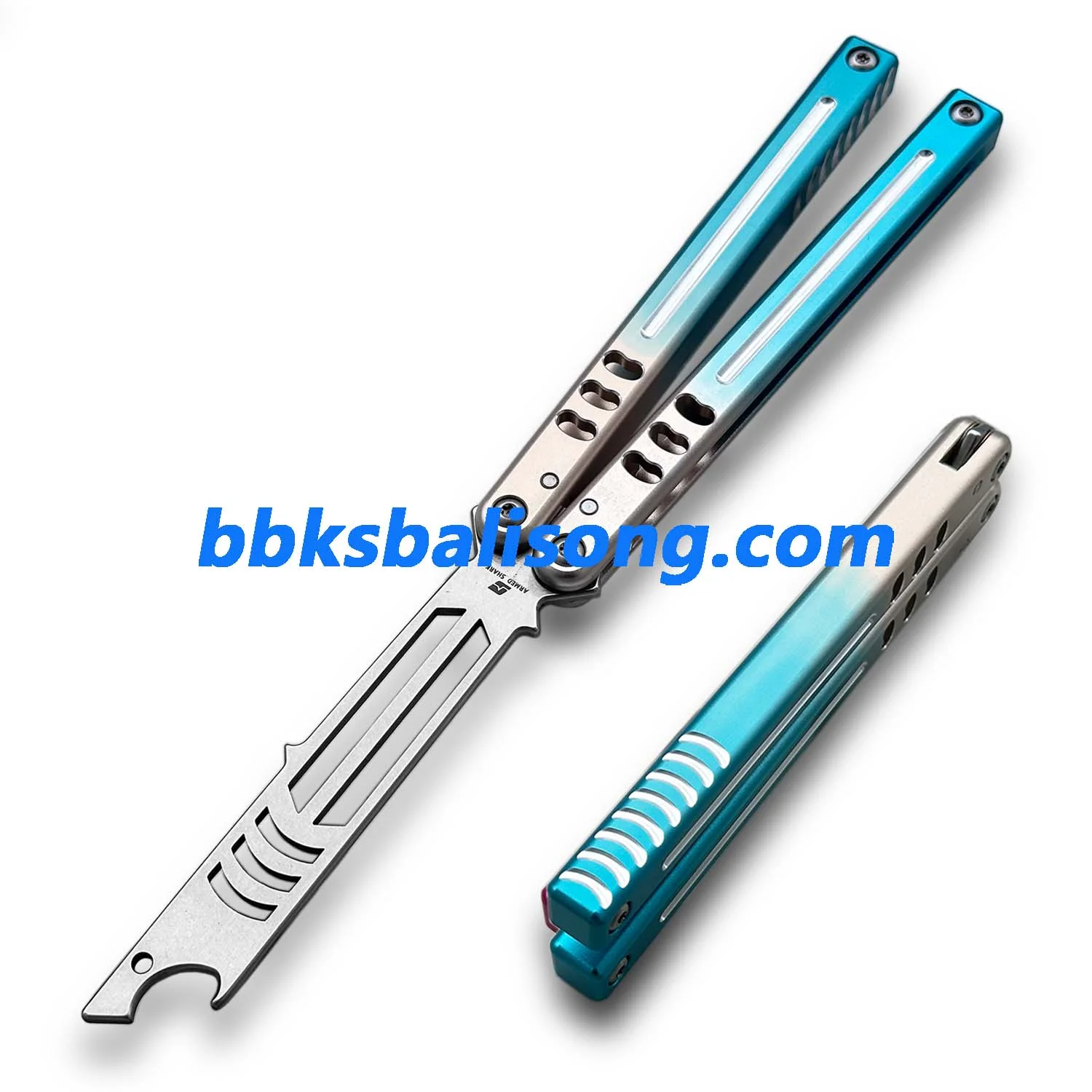ARMED SHARK Mako V5 Balisong Clone Bottle Opener 6061 Aluminum - Image 27