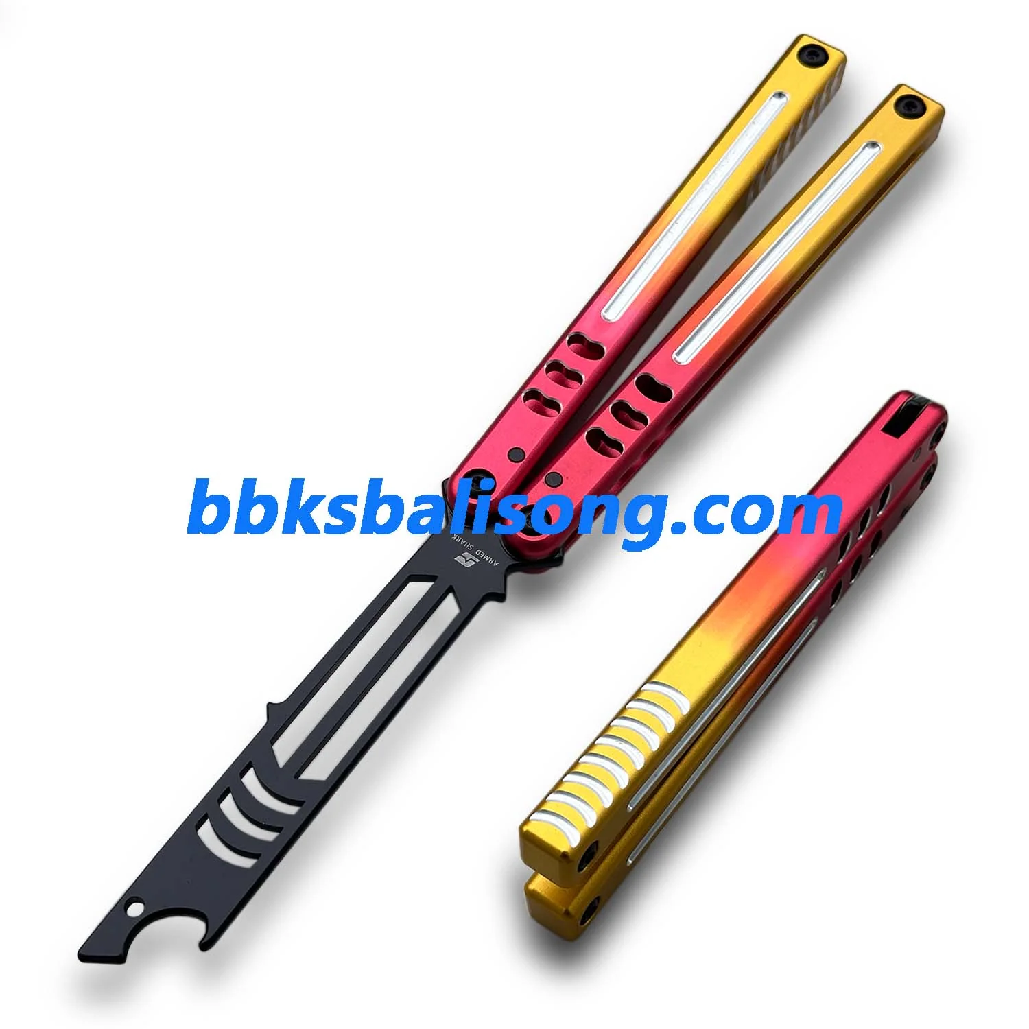 ARMED SHARK Mako V5 Balisong Clone Bottle Opener 6061 Aluminum - Image 29