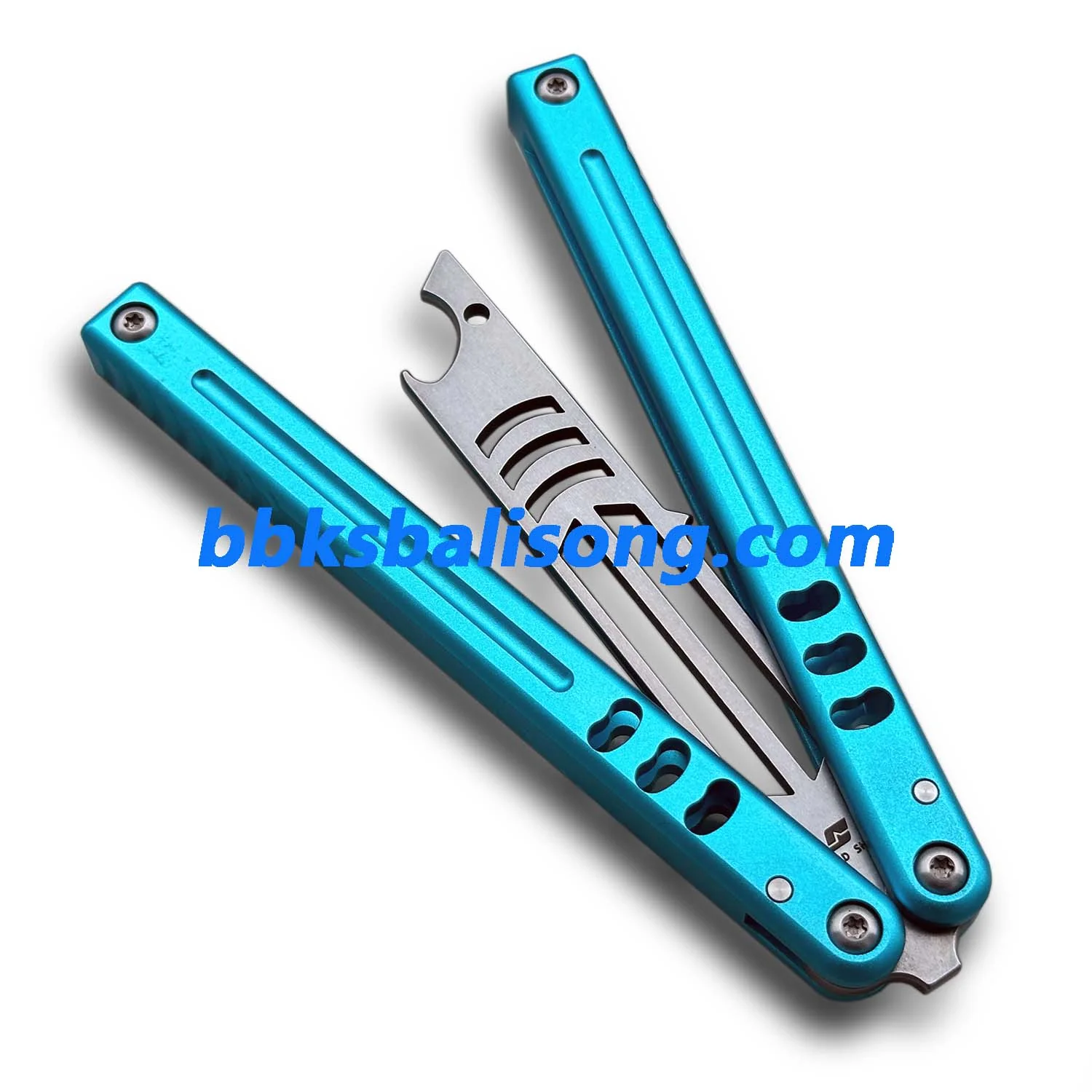 ARMED SHARK Mako V5 Balisong Clone Bottle Opener 6061 Aluminum - Image 4