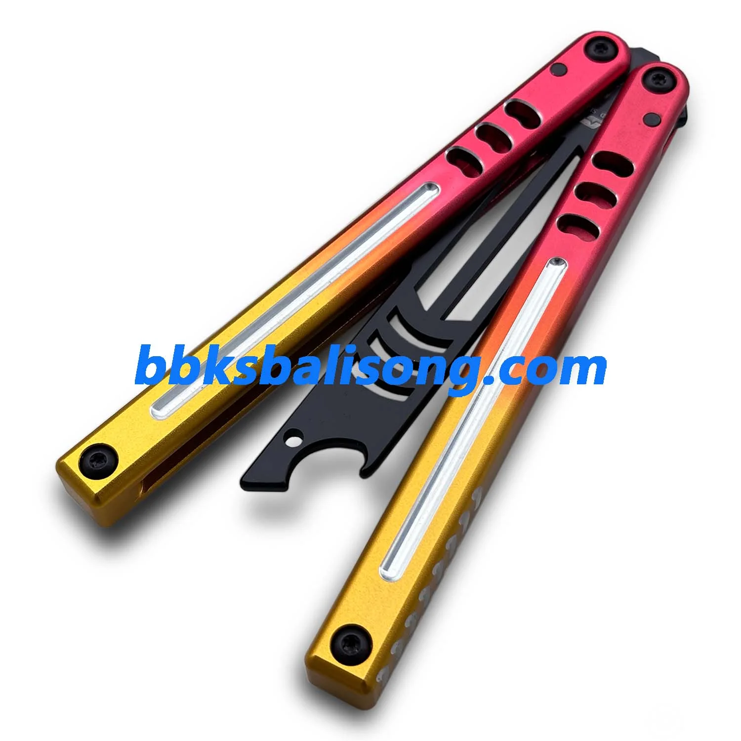 ARMED SHARK Mako V5 Balisong Clone Bottle Opener 6061 Aluminum - Image 5