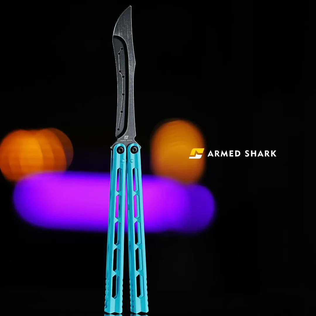 ARMED SHARK Prism Balisong Stainless Steel Handle Bushing System - Image 16