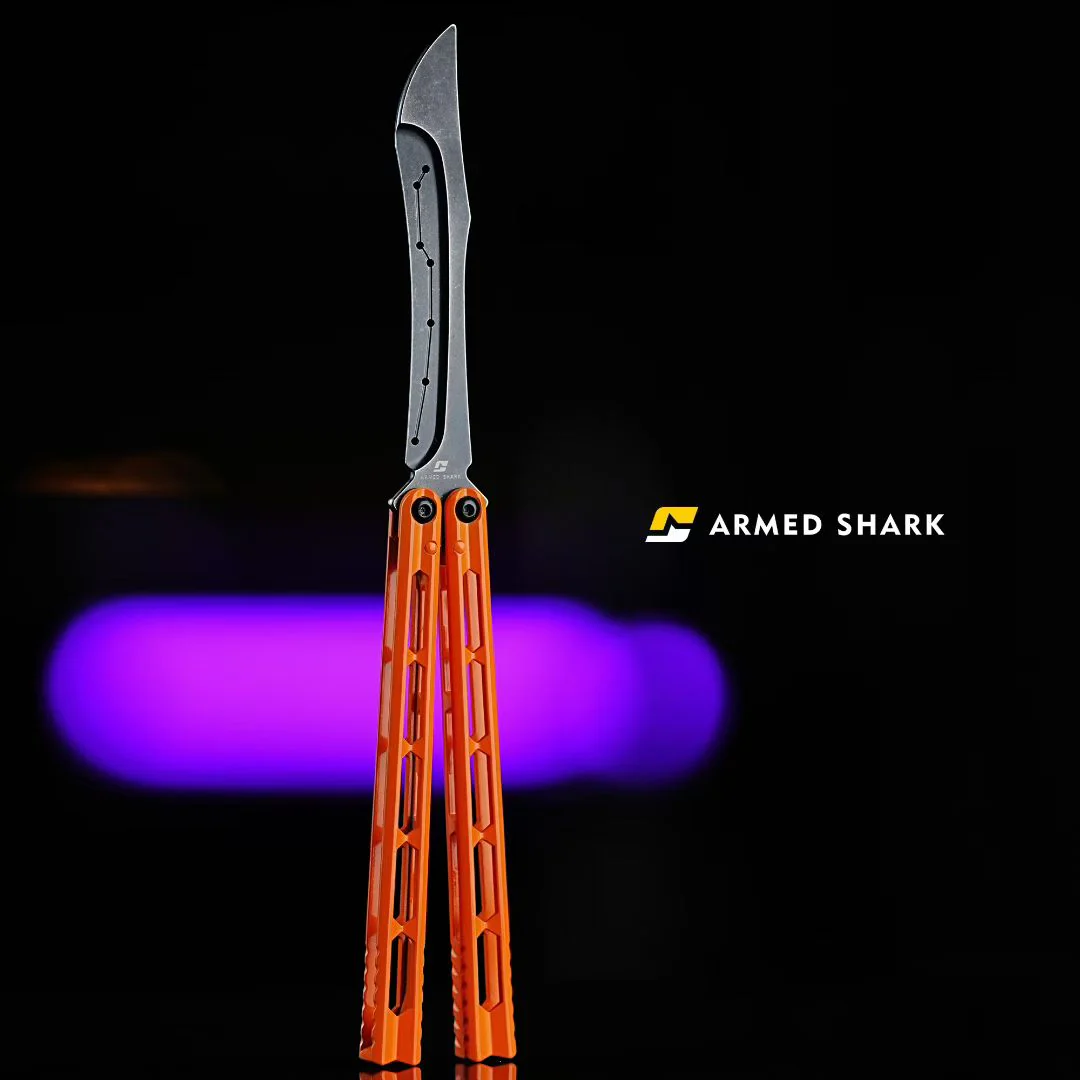 ARMED SHARK Prism Balisong Stainless Steel Handle Bushing System - Image 17