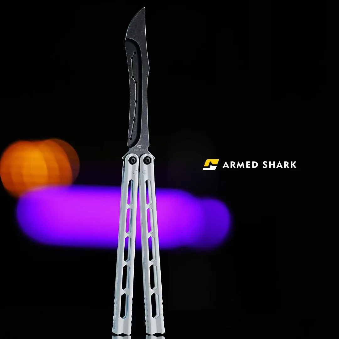 ARMED SHARK Prism Balisong Stainless Steel Handle Bushing System - Image 18