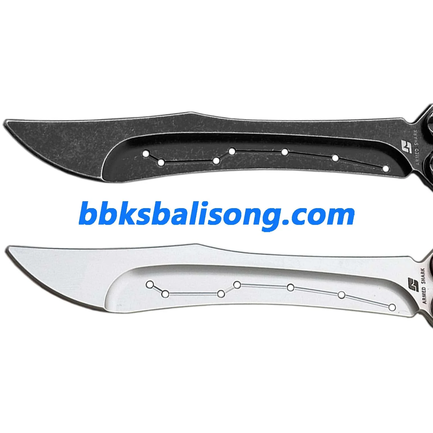 ARMED SHARK Prism Balisong Stainless Steel Handle Bushing System - Image 6