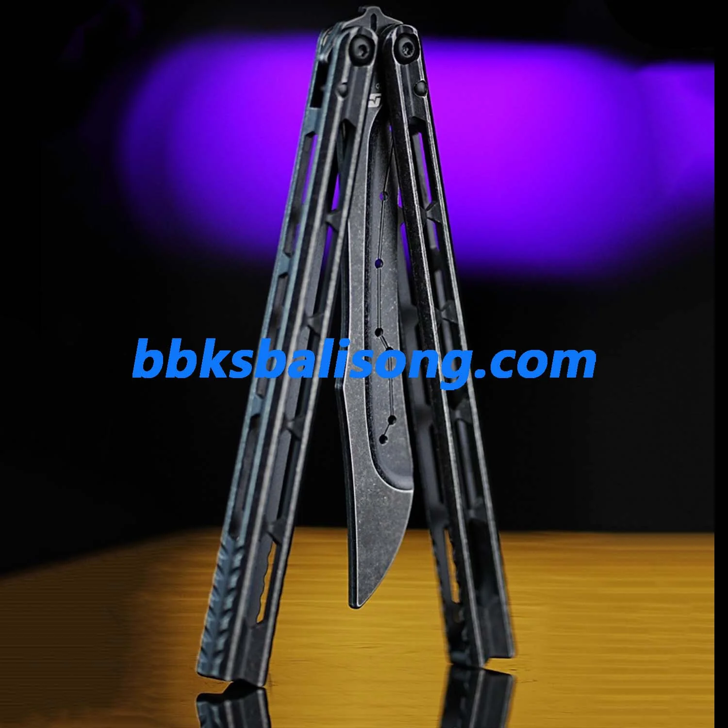 ARMED SHARK Prism Balisong Stainless Steel Handle Bushing System - Image 9