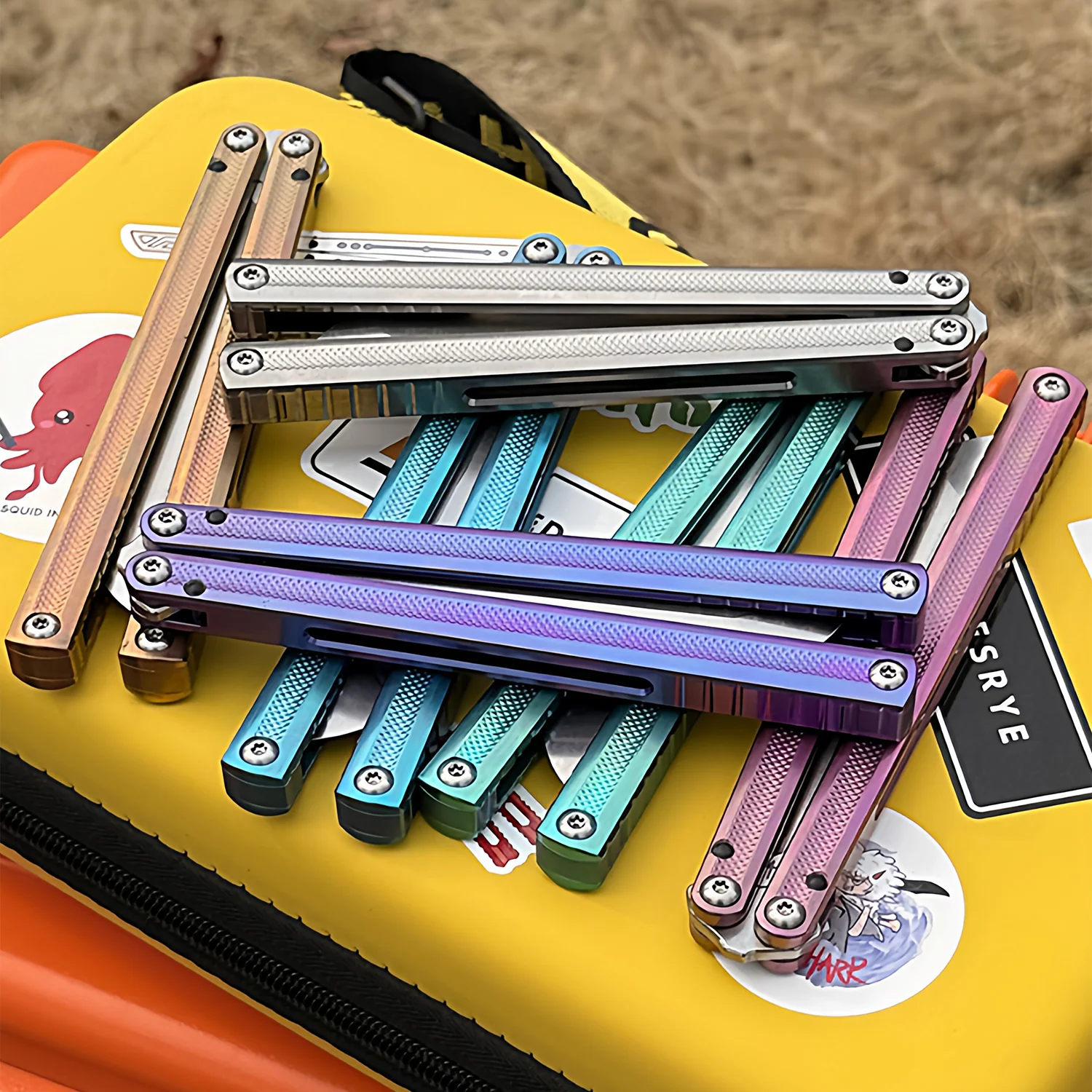 ARMED SHARK Sasori Balisong Trainer Clone Titanium Handle - Image 11