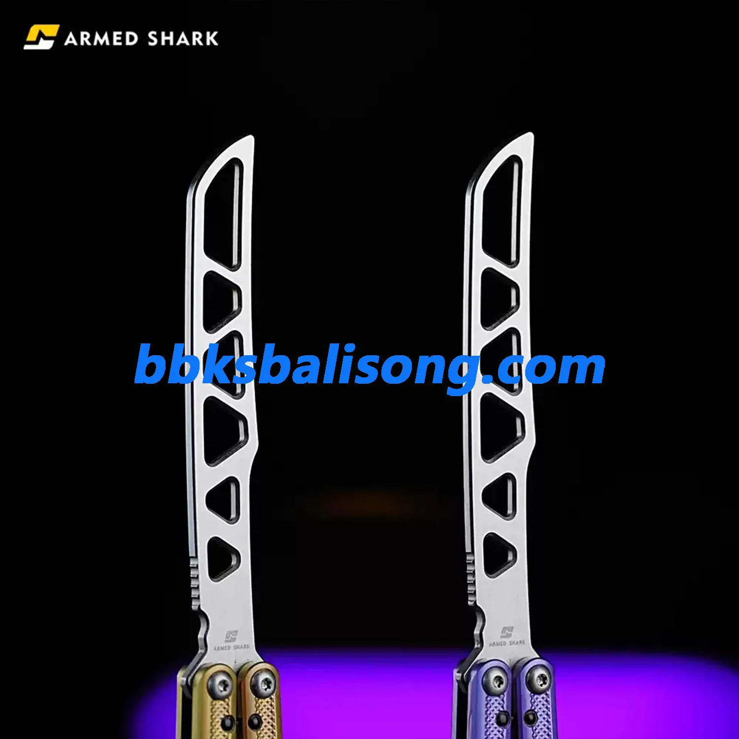 ARMED SHARK Sasori Balisong Trainer Clone Titanium Handle - Image 17
