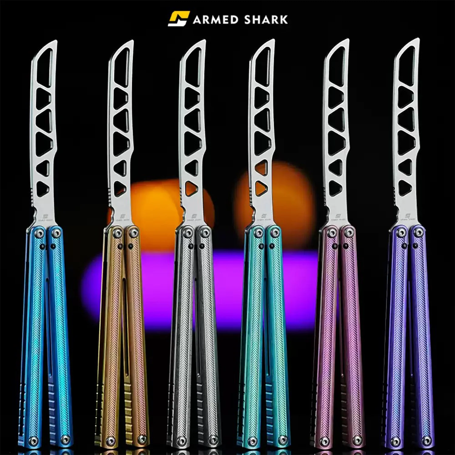 ARMED SHARK Sasori Balisong Trainer Clone Titanium Handle - Image 5